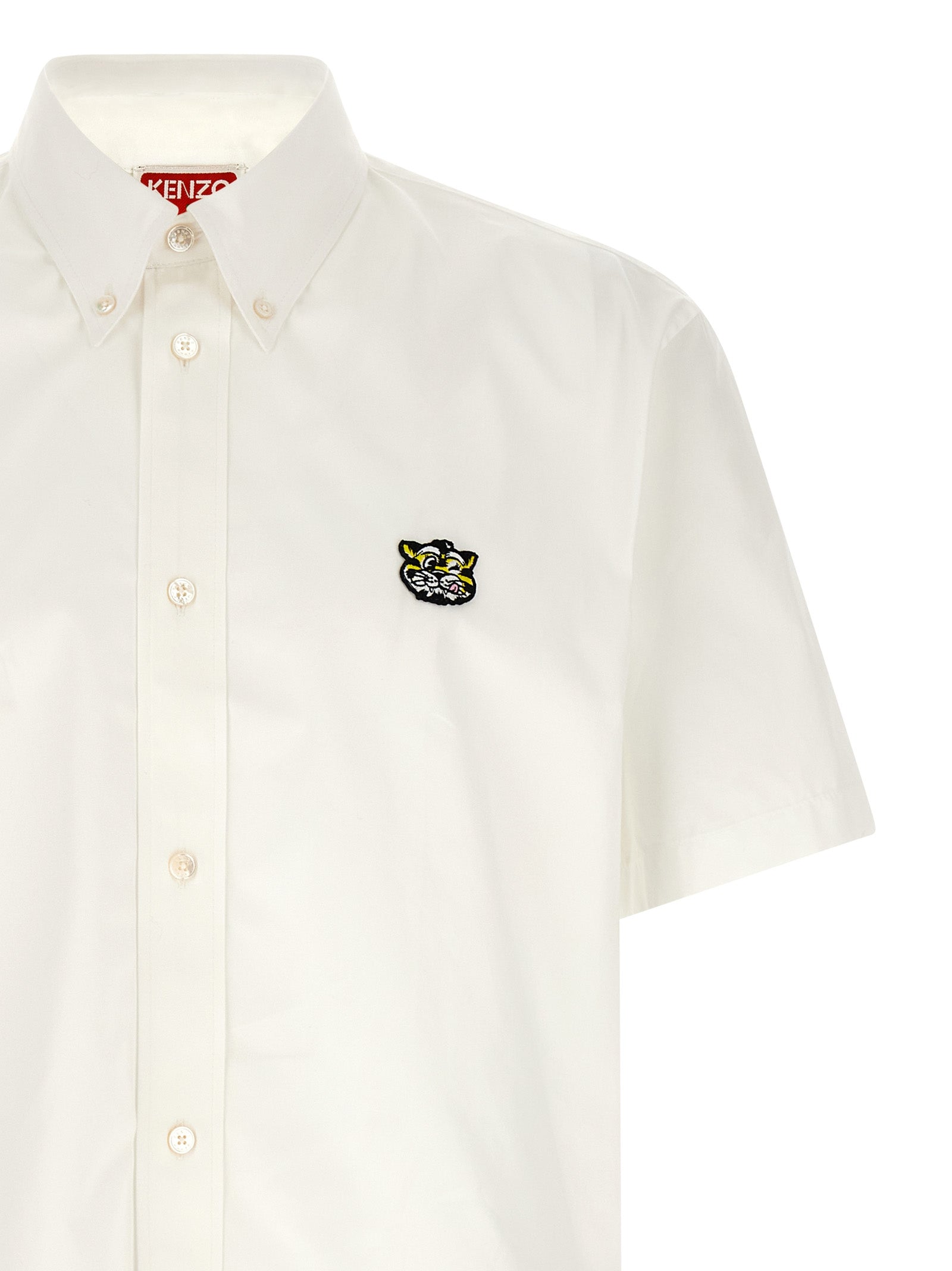 Kenzo White Cotton Blouse Kenzo