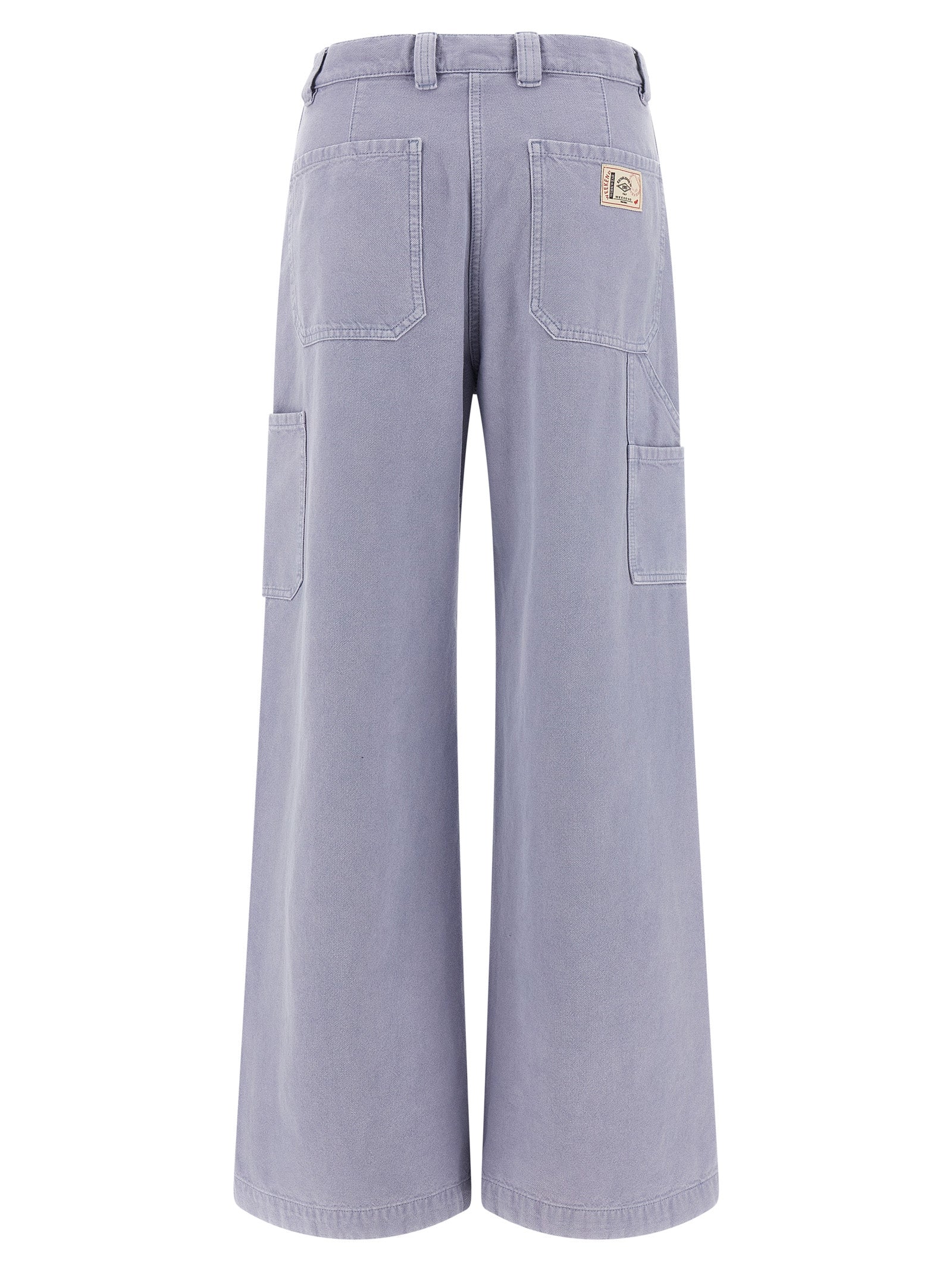 Max Mara Purple Cotton Casual Pants Max Mara