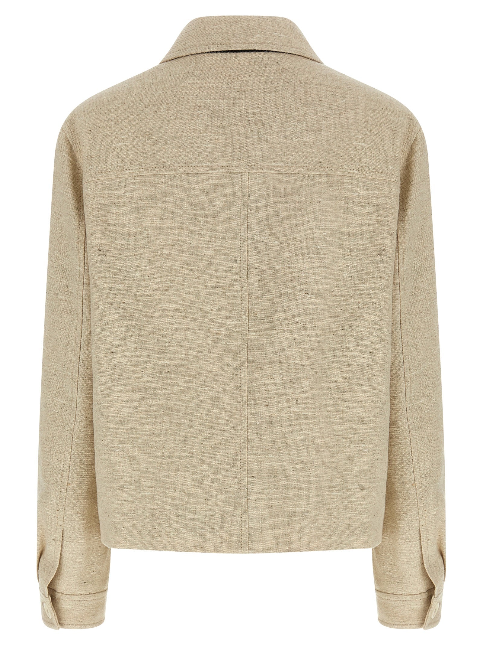 Brunello Cucinelli Beige Linen Jacket Brunello Cucinelli