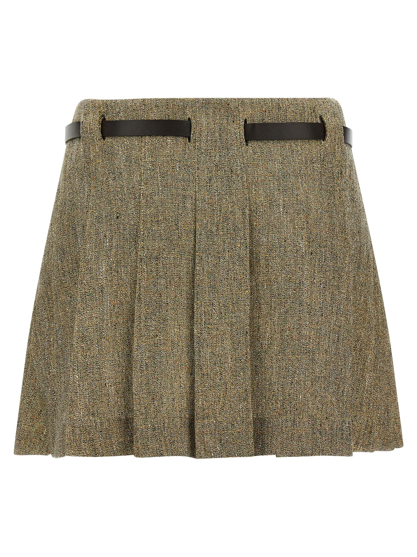 Ferragamo Multicolor Linen Long Skirt Ferragamo