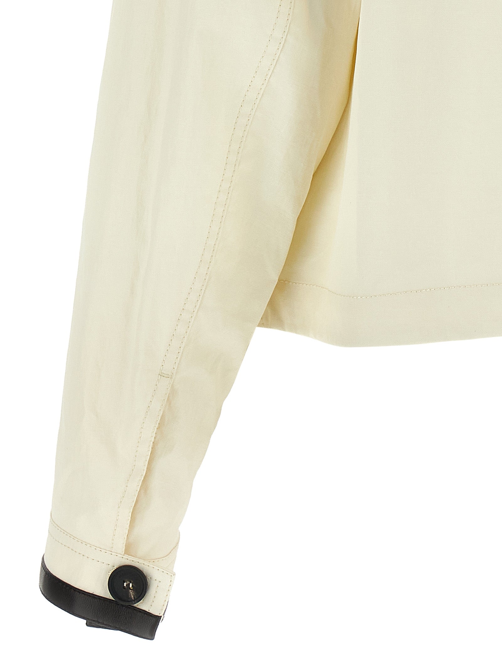 Ferragamo White Linen Full-Length Jacket Ferragamo