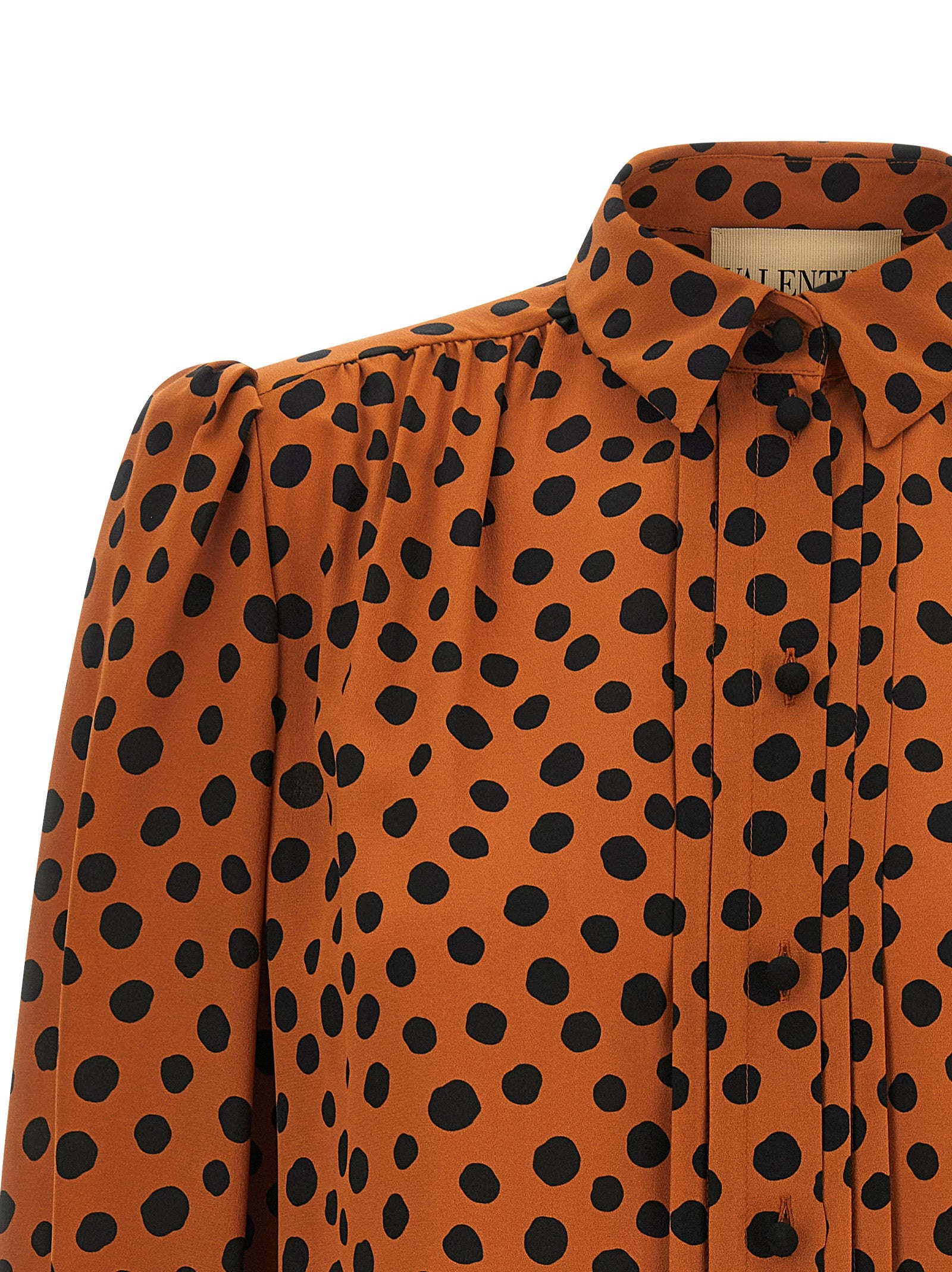 Valentino Garavani Orange Silk Blouse Valentino Garavani
