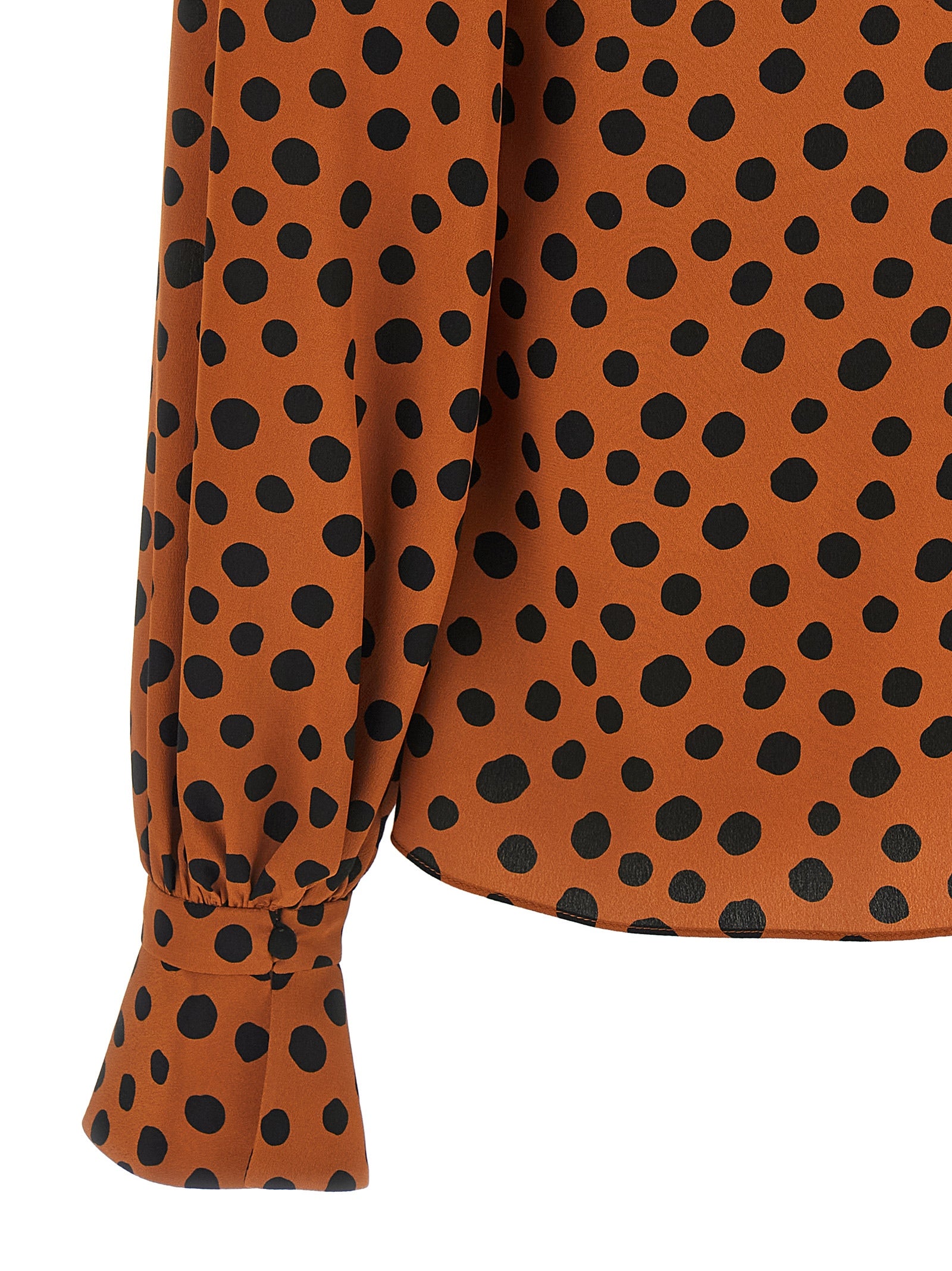 Valentino Garavani Orange Silk Blouse Valentino Garavani