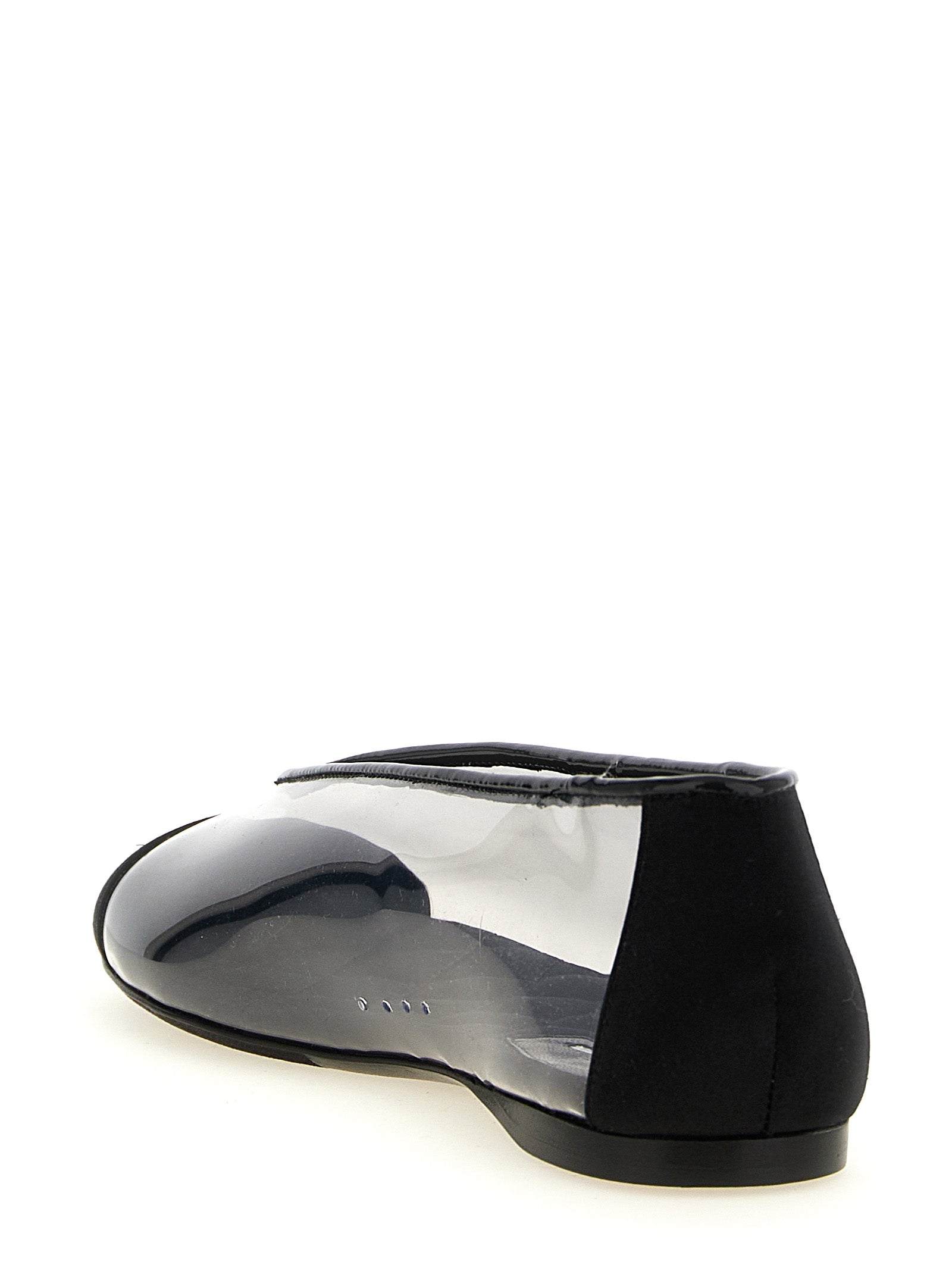 Moschino Black Pvc Ballet Flats Moschino