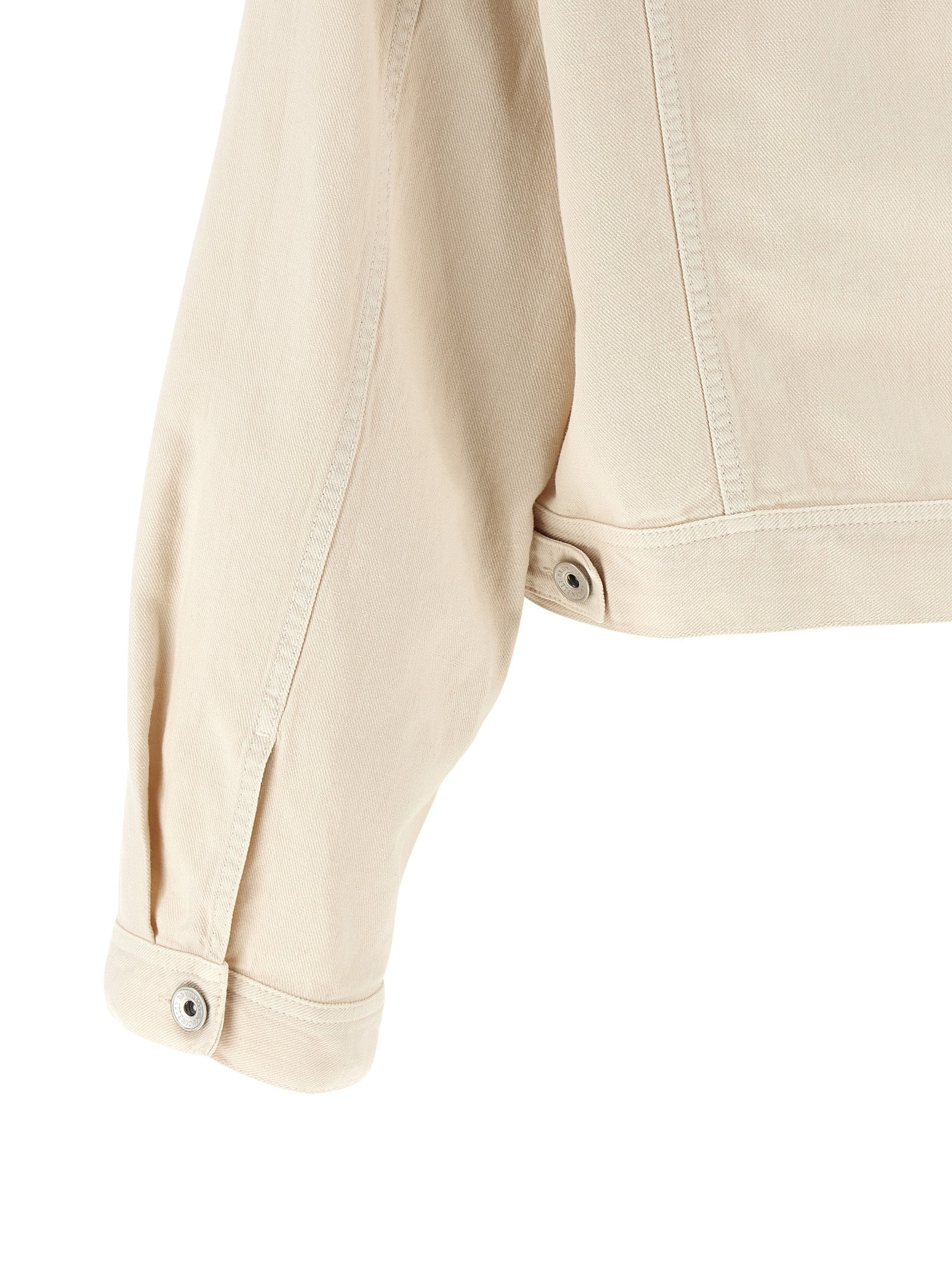 Brunello Cucinelli Beige Cotton Denim Jacket Brunello Cucinelli