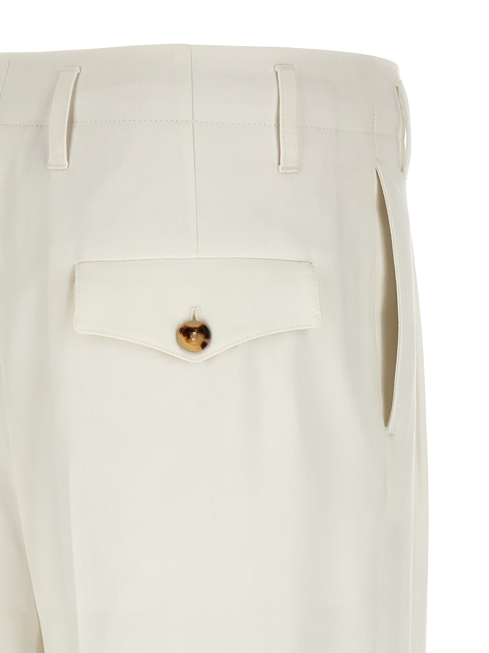 Brunello Cucinelli White Cotton Casual Pants Brunello Cucinelli