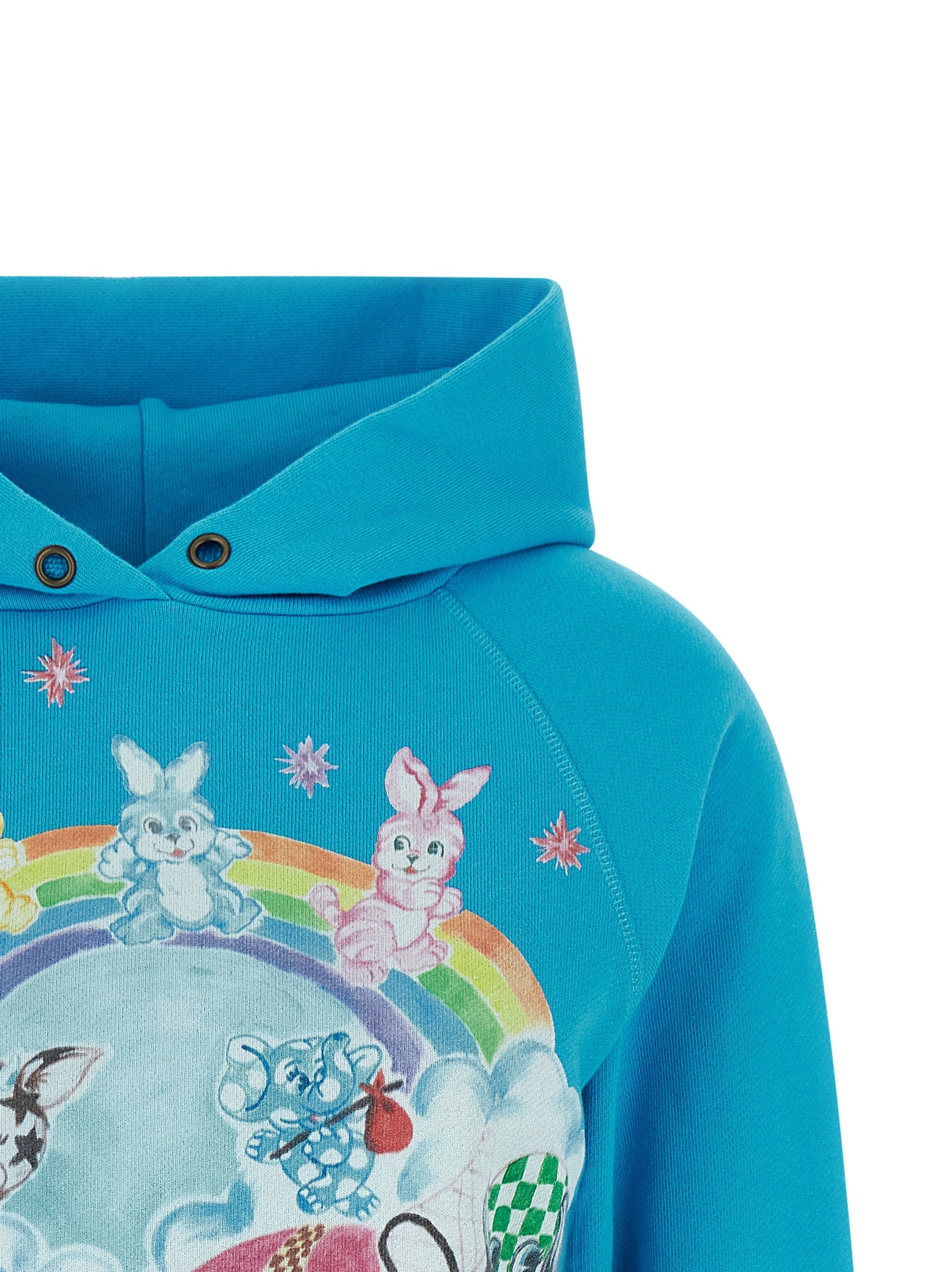 Kenzo Blue Cotton Hoodie Kenzo
