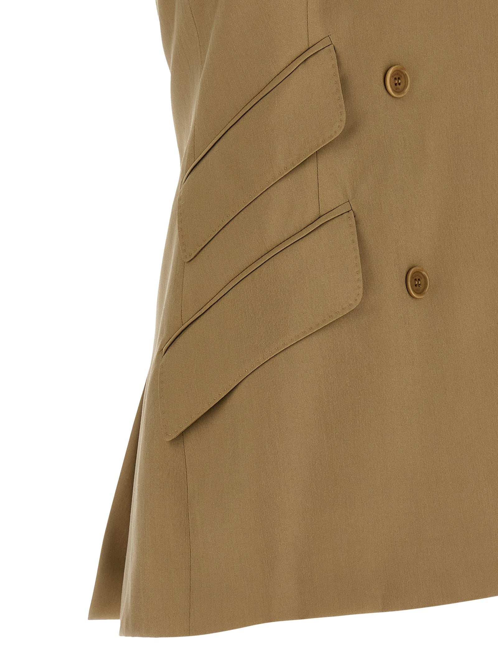 Max Mara Beige Virgin Wool Blazer Max Mara
