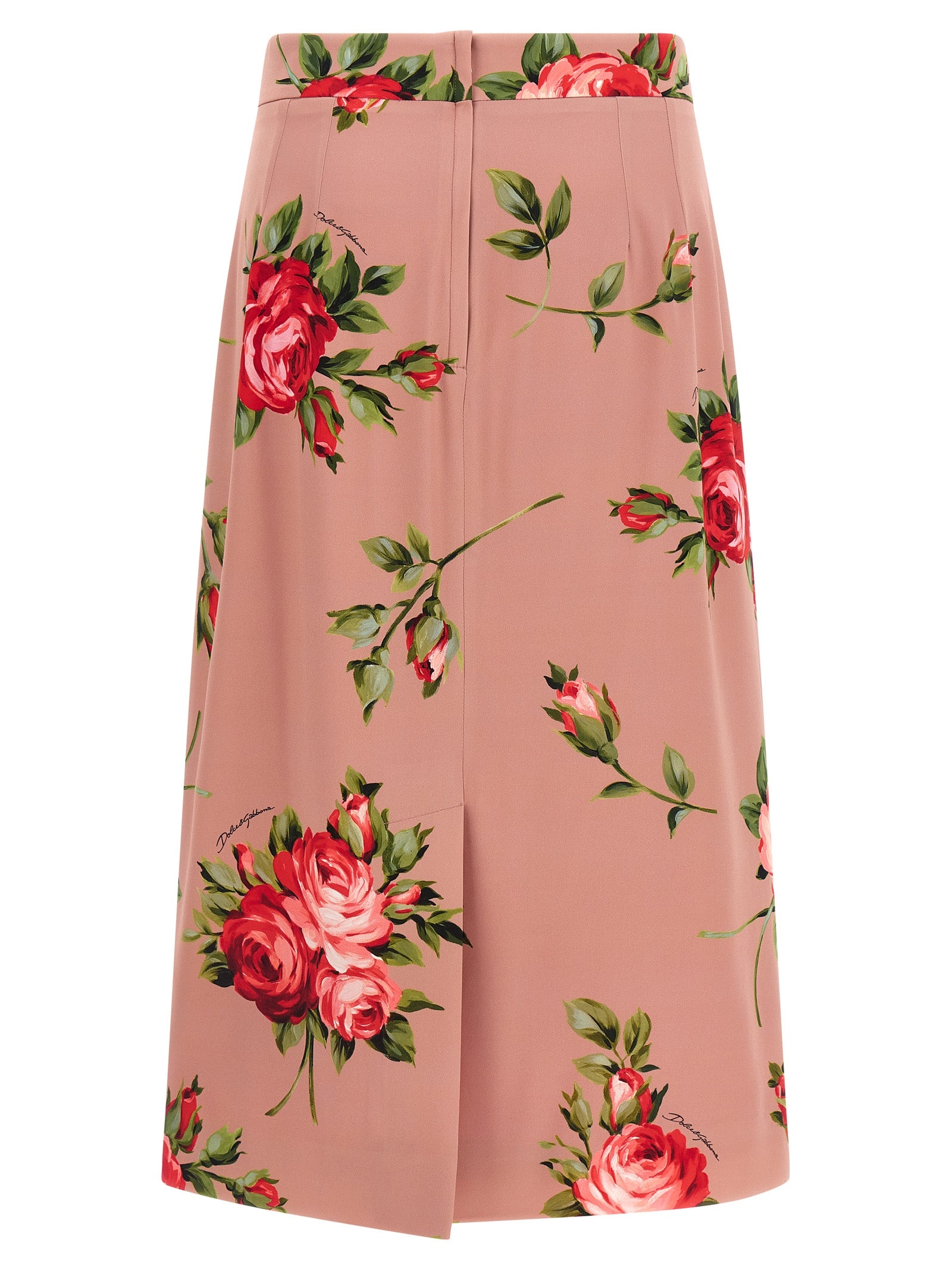 Dolce & Gabbana Multicolor Silk Midi Skirt Dolce & Gabbana