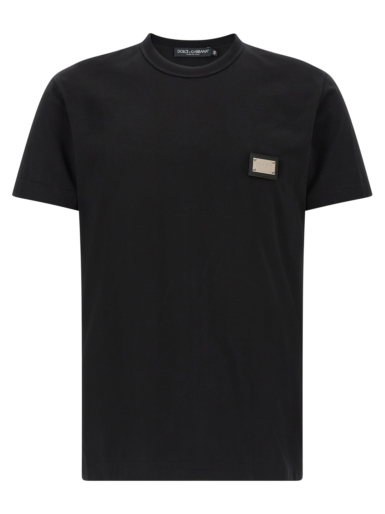 Dolce & Gabbana Black Cotton T-Shirt Dolce & Gabbana