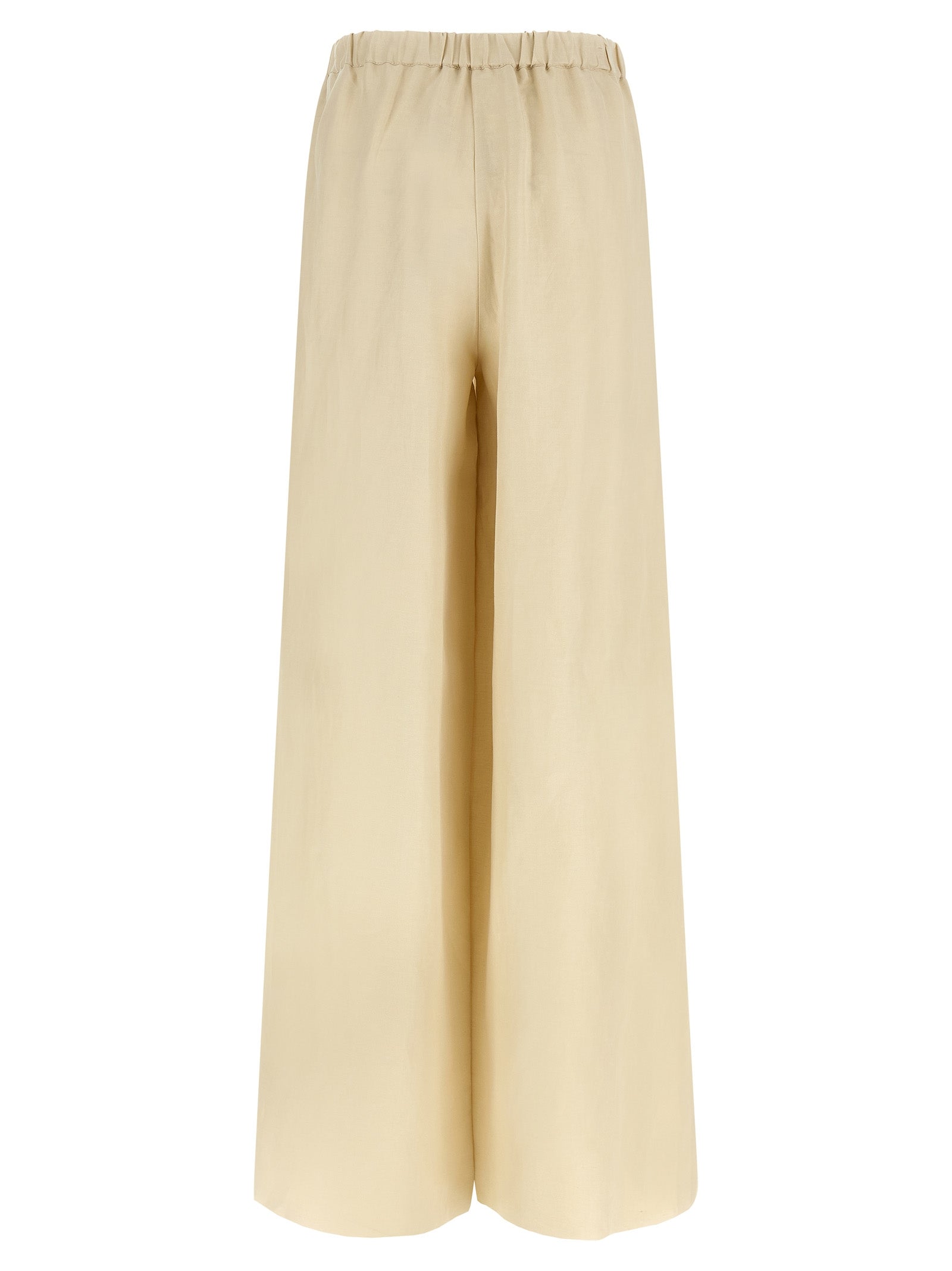 Max Mara Beige Linen Casual Pants Max Mara