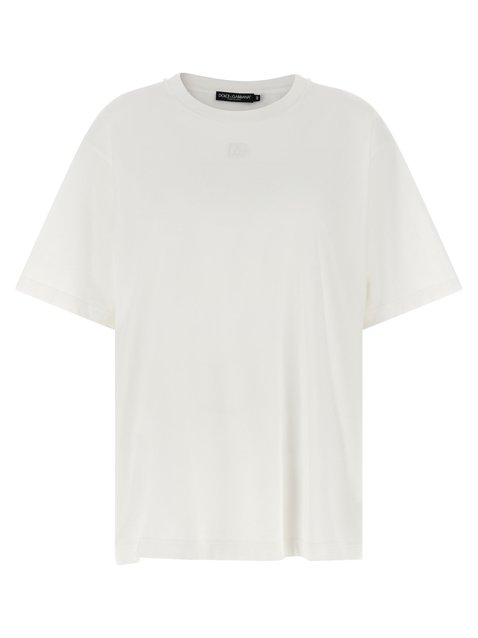 Dolce & Gabbana White Cotton T-Shirt Dolce & Gabbana