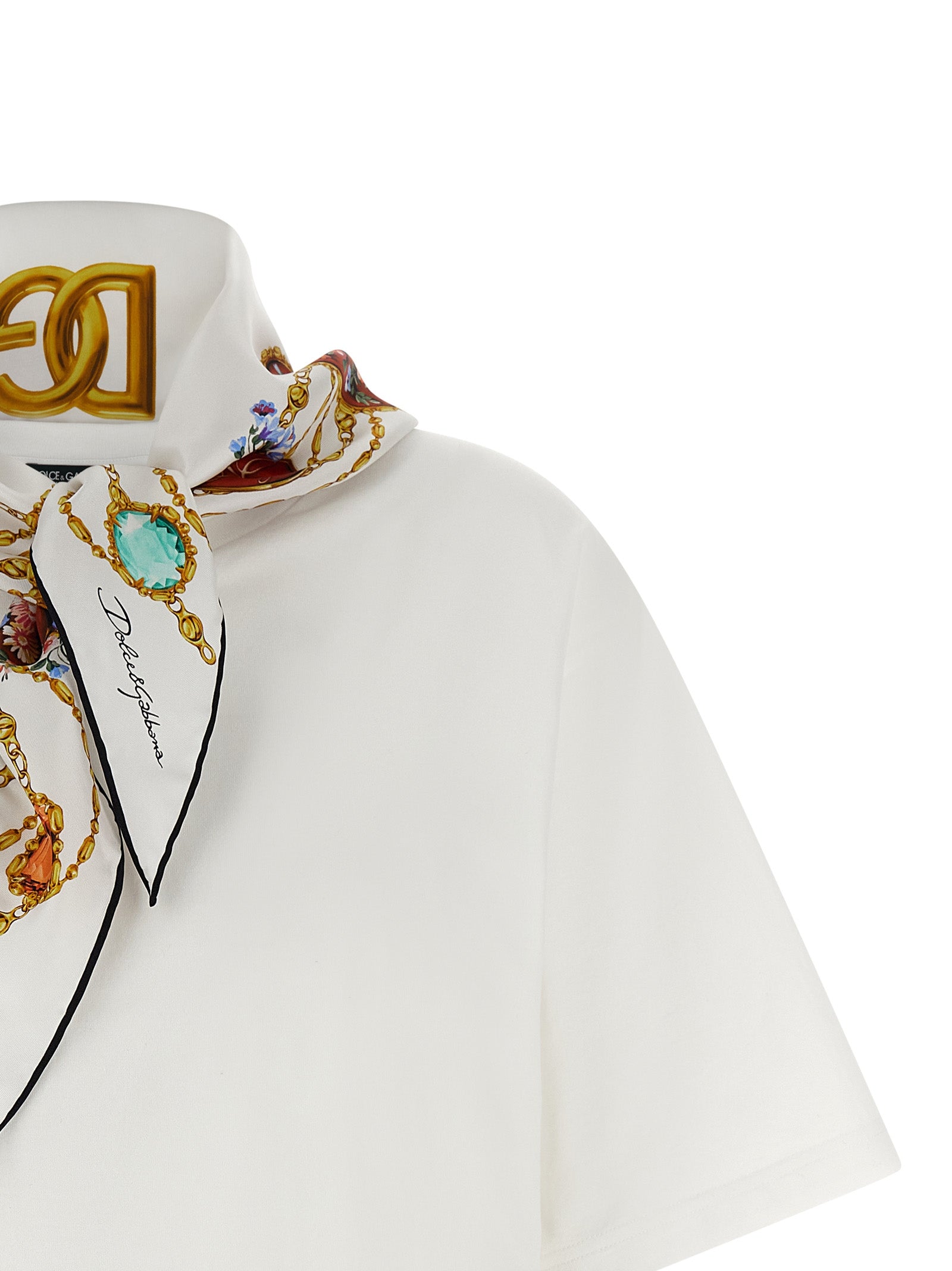 Dolce & Gabbana White Cotton T-Shirt Dolce & Gabbana