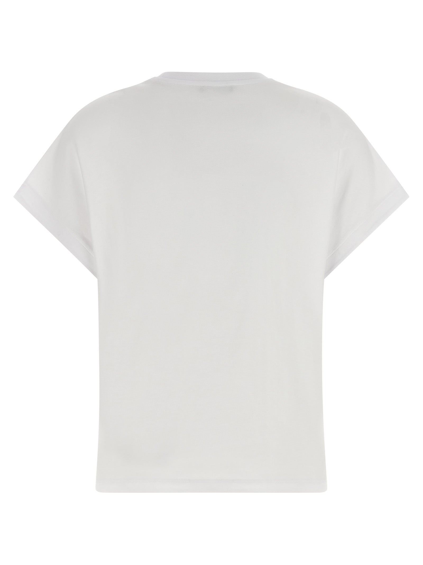 Balmain White Cotton T-Shirt Balmain