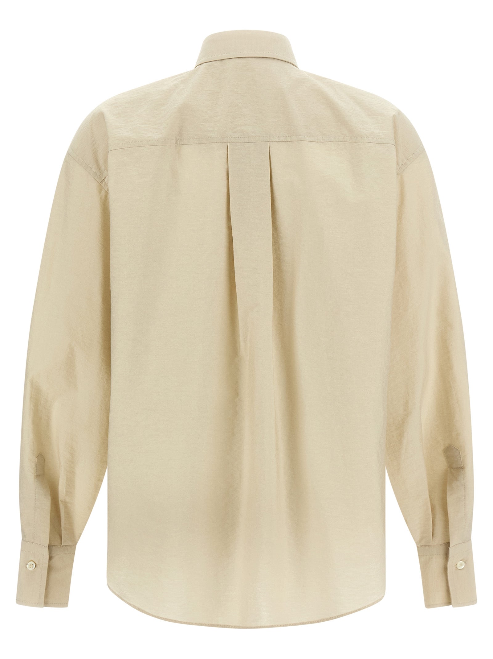 Brunello Cucinelli Beige Cotton Blouse Brunello Cucinelli
