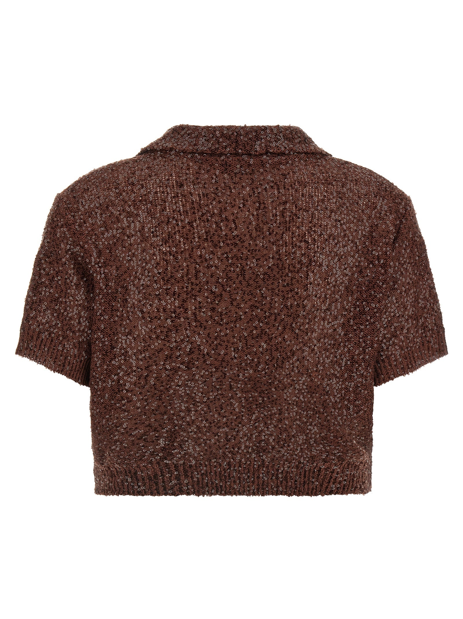 Brunello Cucinelli Brown Linen Polo Shirt Brunello Cucinelli