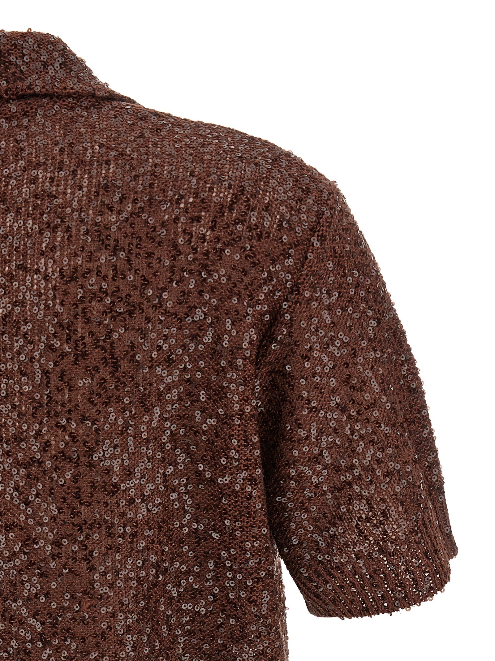 Brunello Cucinelli Brown Linen Polo Shirt Brunello Cucinelli