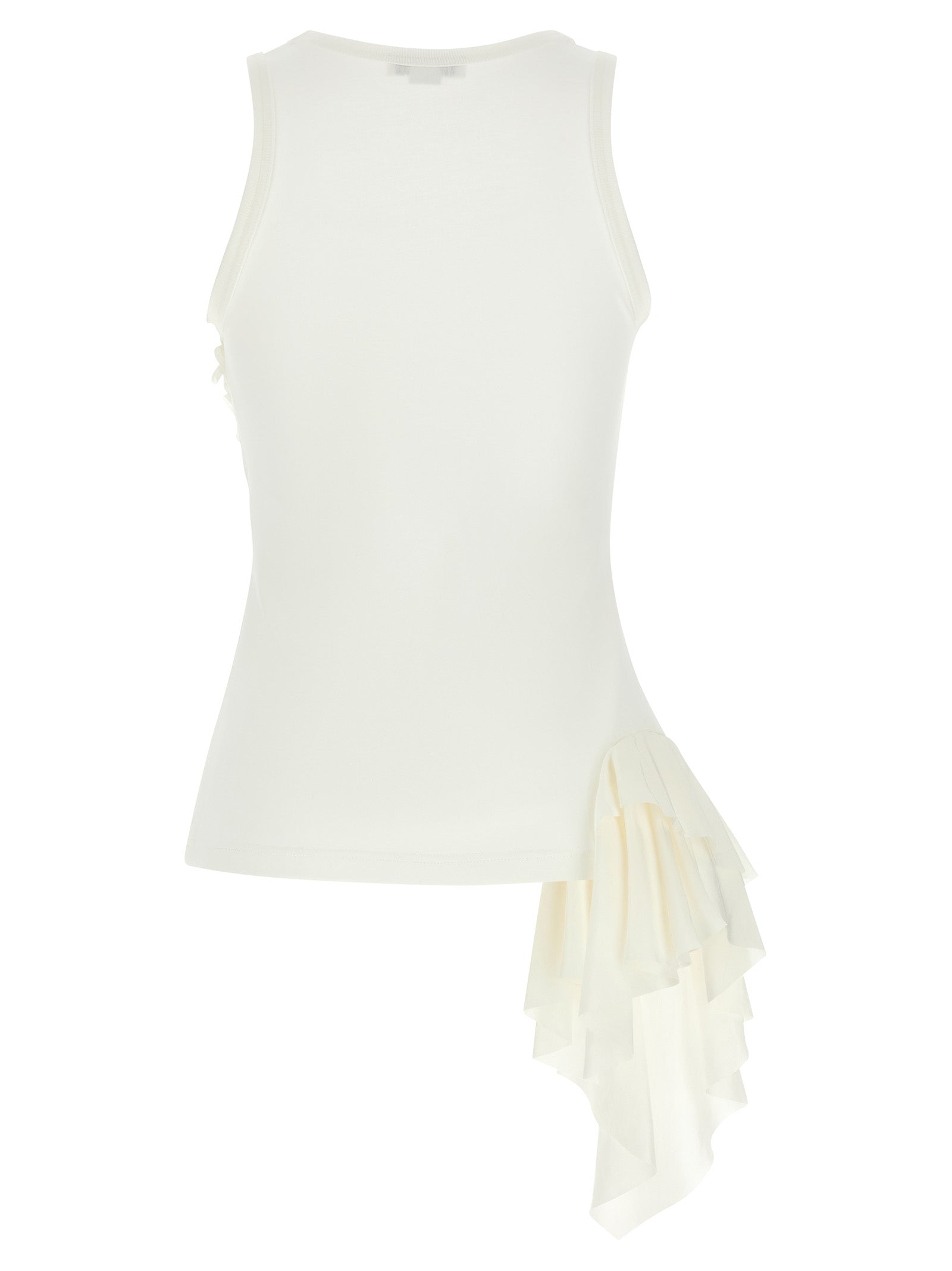 Alexander McQueen White Cotton Tank Tops Alexander McQueen
