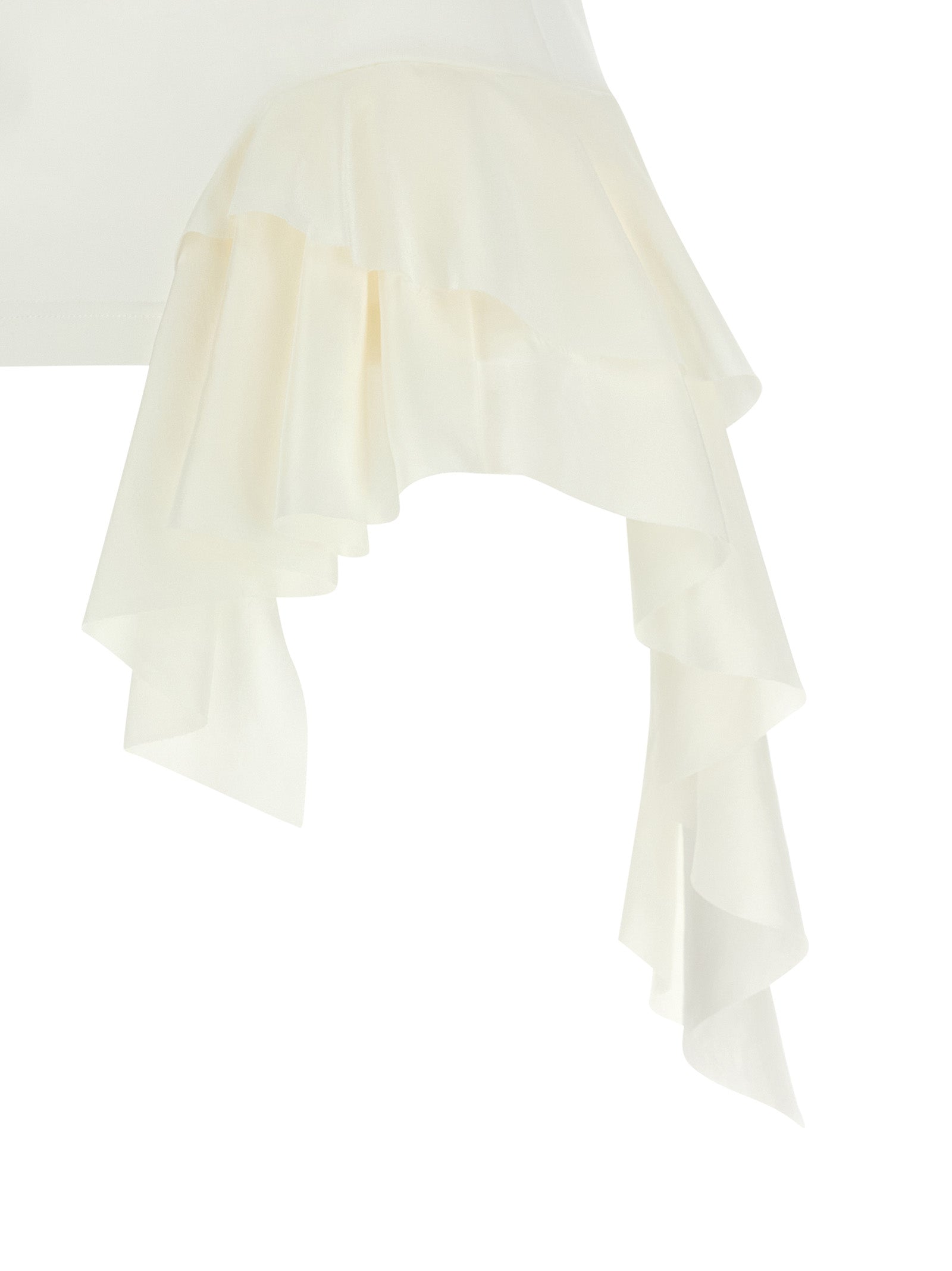 Alexander McQueen White Cotton Tank Tops Alexander McQueen