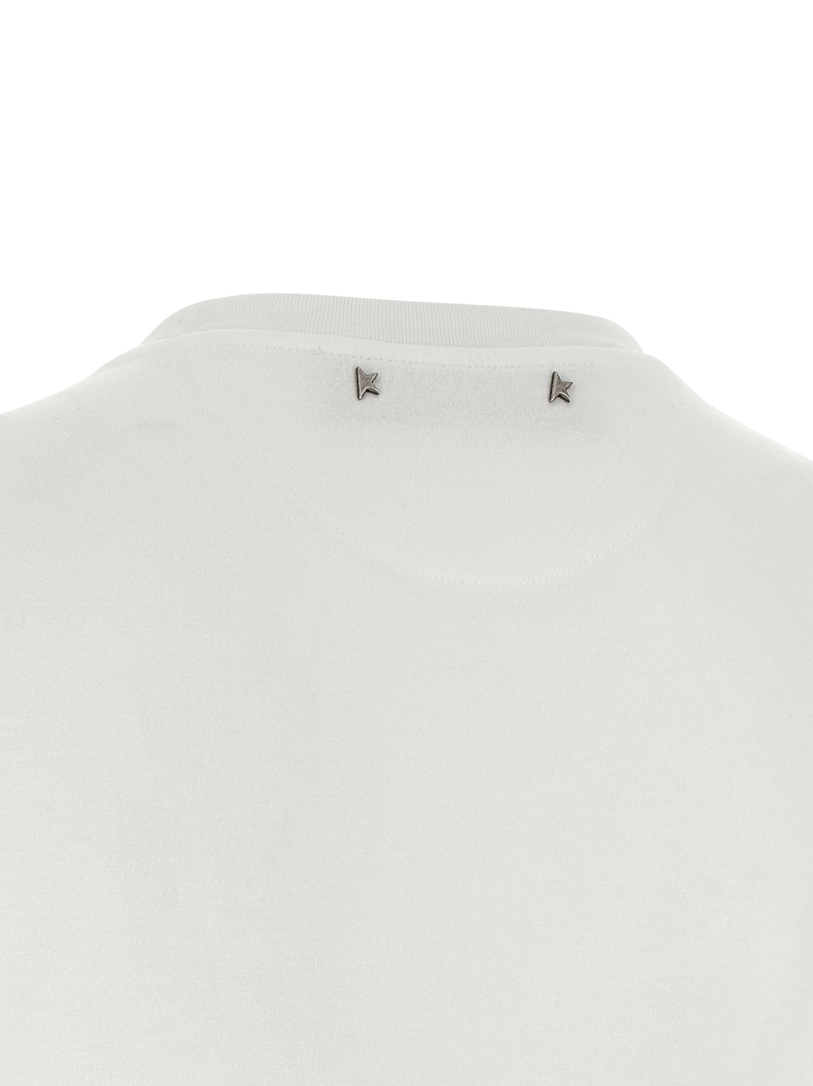 Golden Goose White Lyocell T-Shirt Golden Goose
