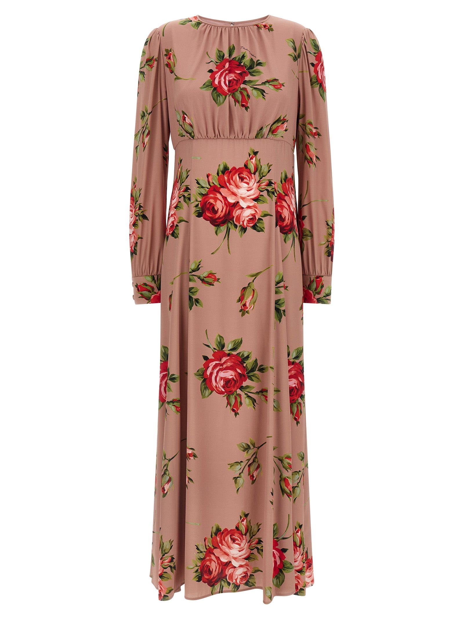 Dolce & Gabbana Multicolor Silk Long Dress Dolce & Gabbana