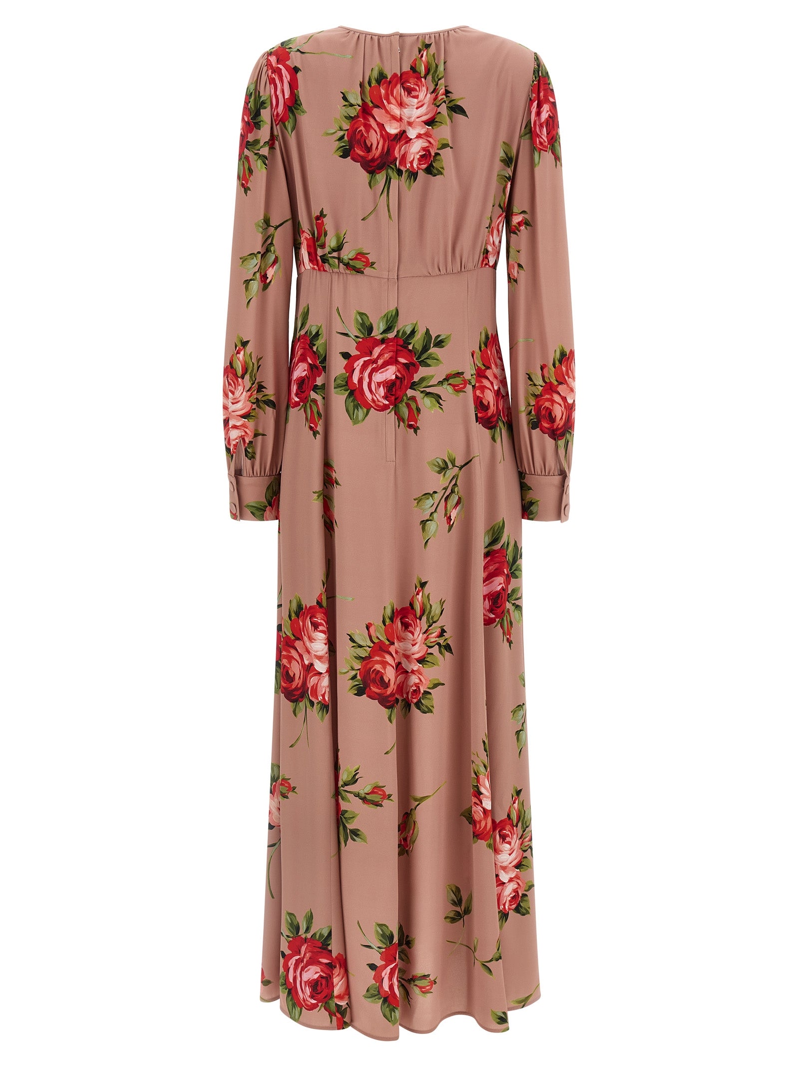 Dolce & Gabbana Multicolor Silk Long Dress Dolce & Gabbana