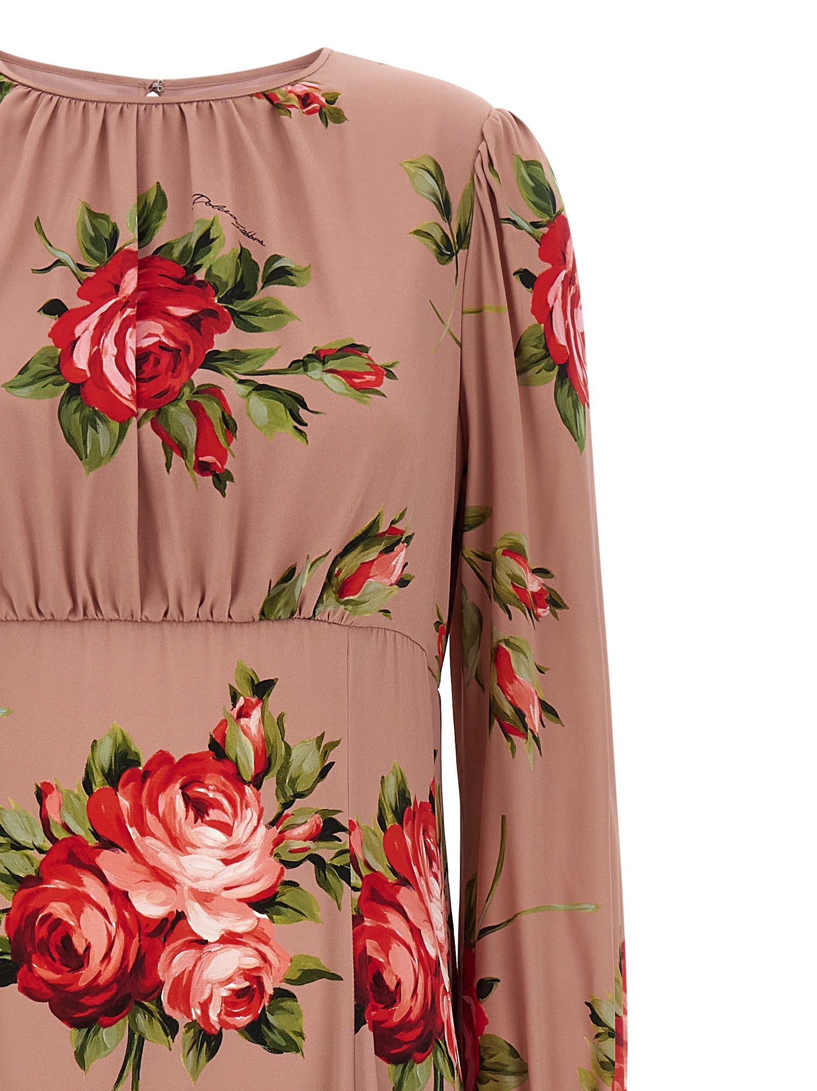 Dolce & Gabbana Multicolor Silk Long Dress Dolce & Gabbana
