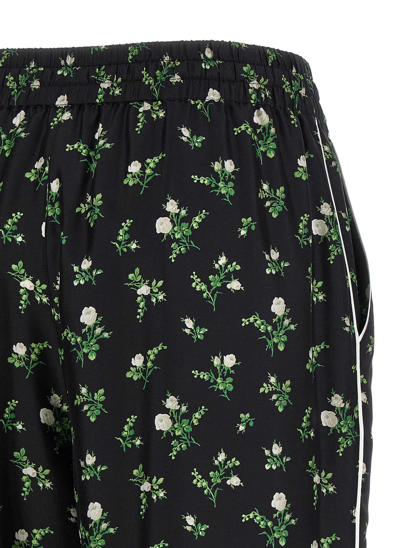 Dolce & Gabbana Black Silk Casual Pants Dolce & Gabbana