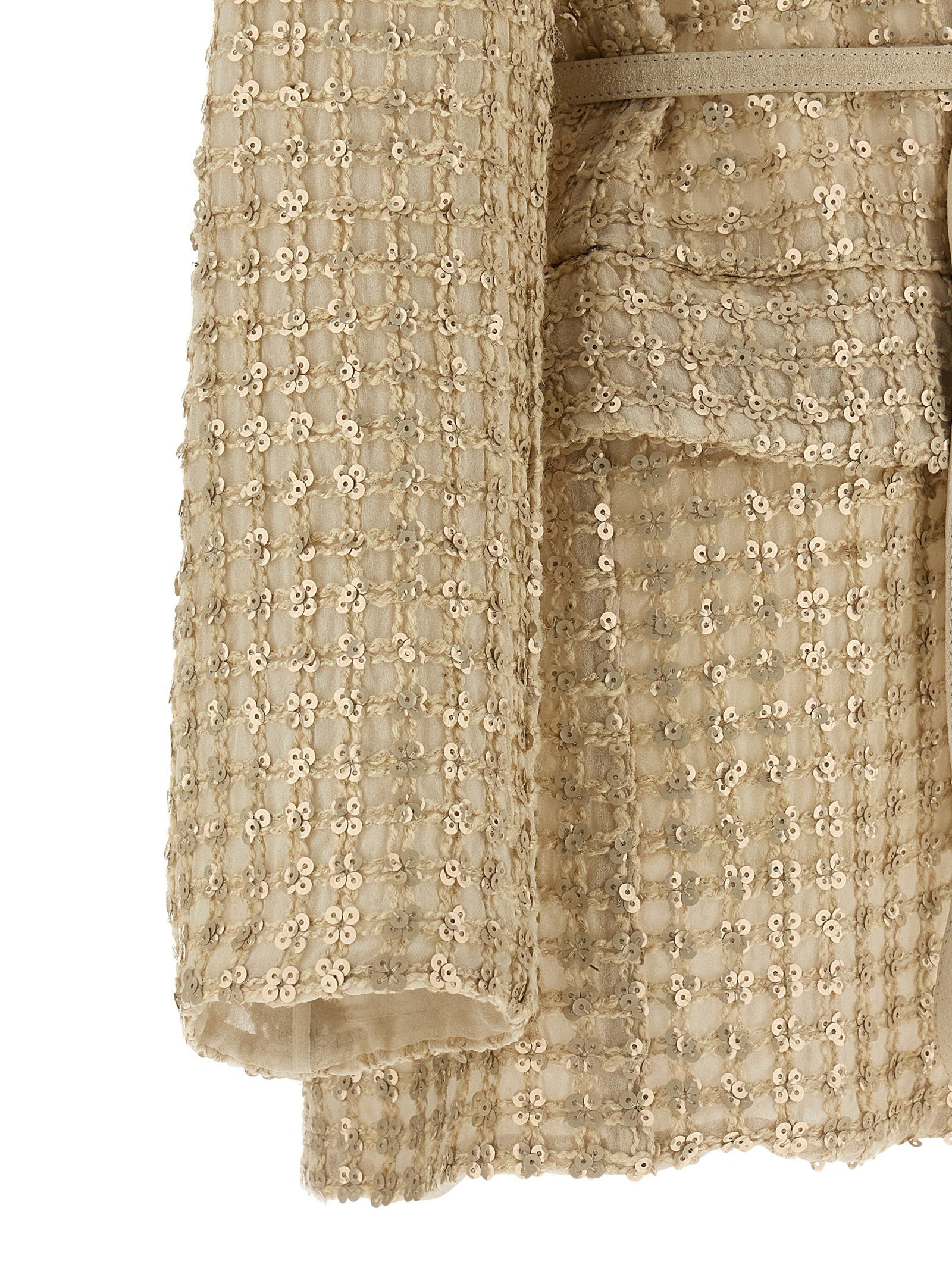 Brunello Cucinelli Beige Silk Blazer Brunello Cucinelli