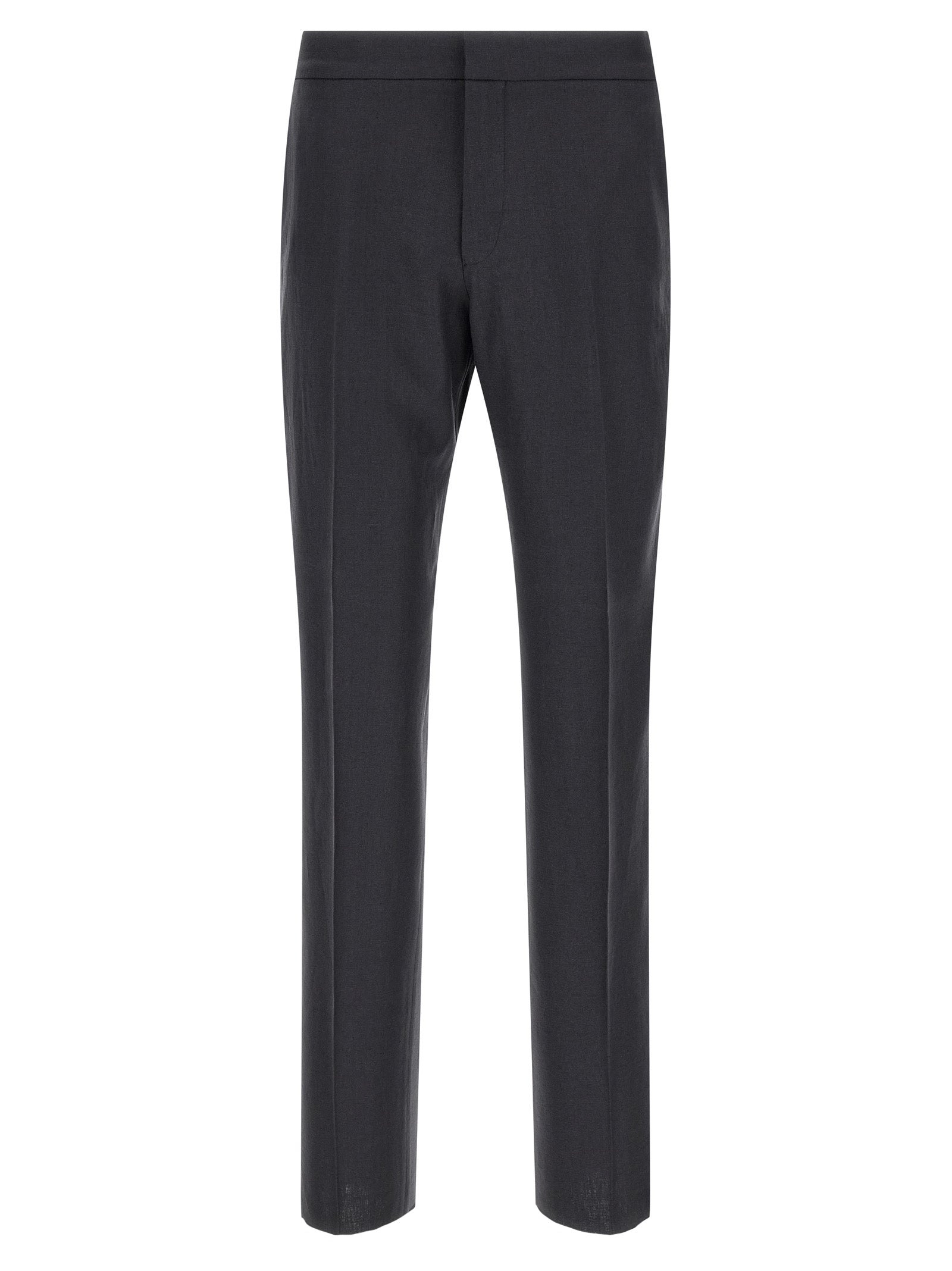 ZEGNA Blue Linen Dress Pants ZEGNA