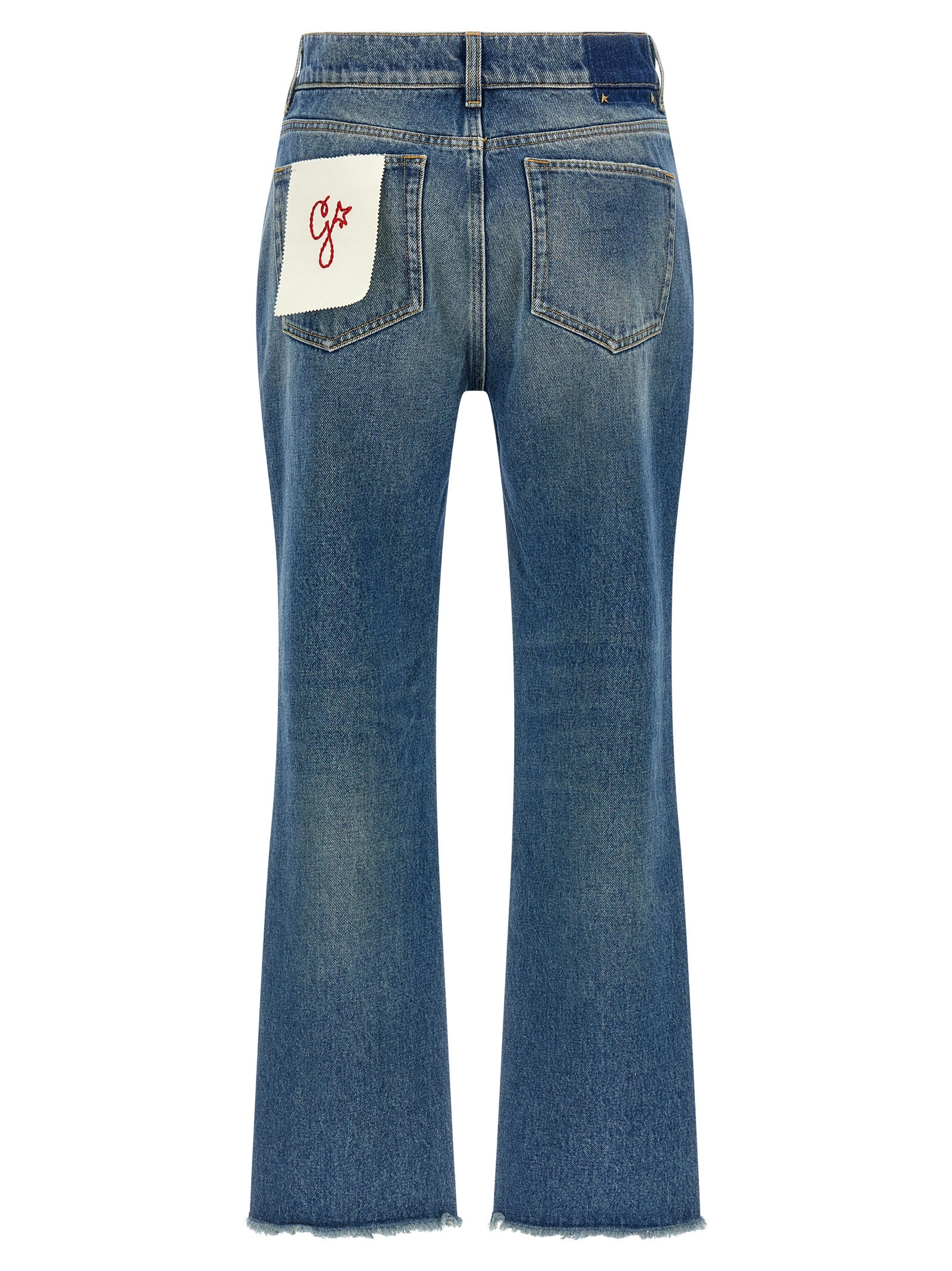 Golden Goose Blue Cotton Flared Jeans Golden Goose