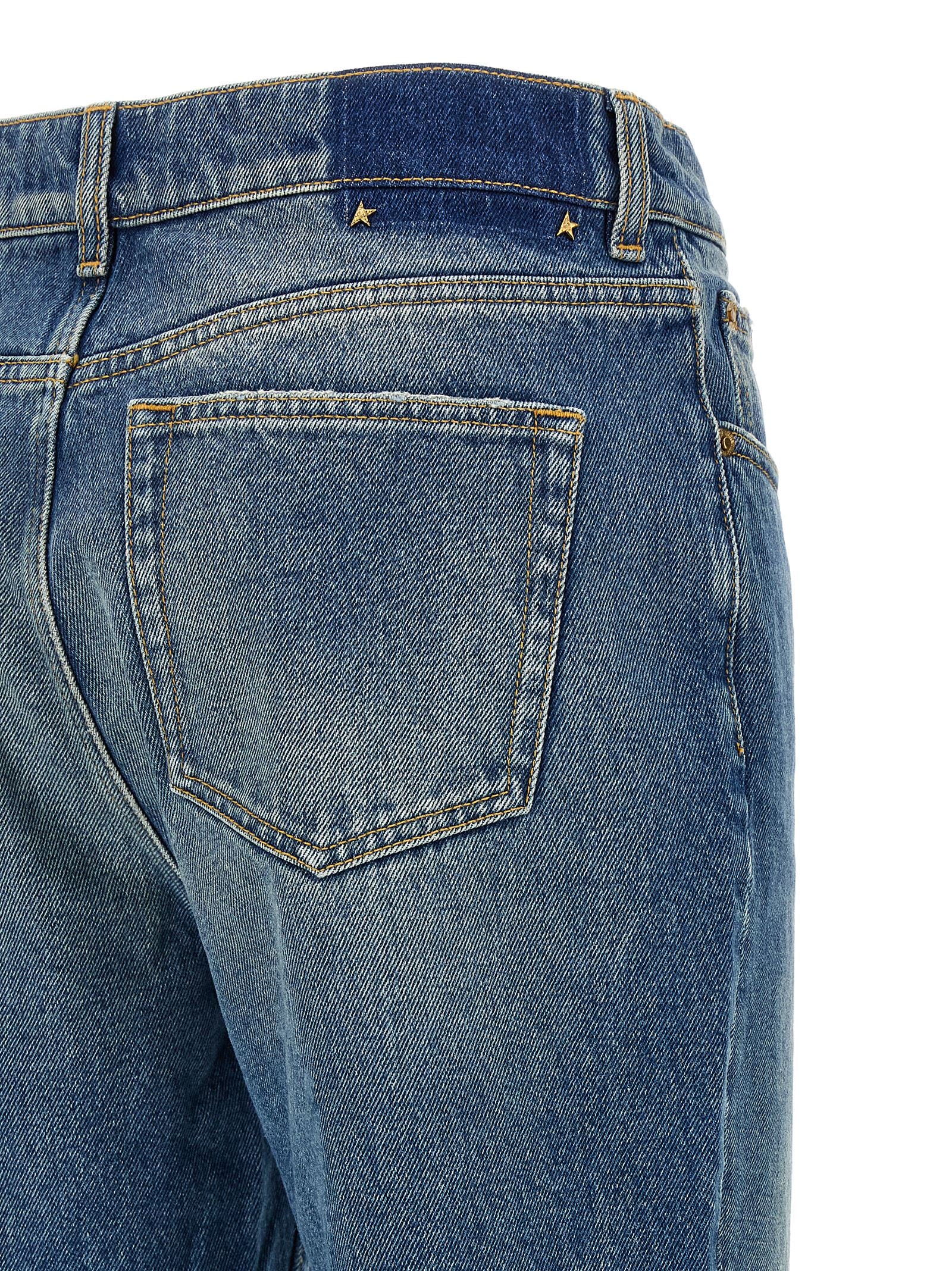 Golden Goose Blue Cotton Flared Jeans Golden Goose