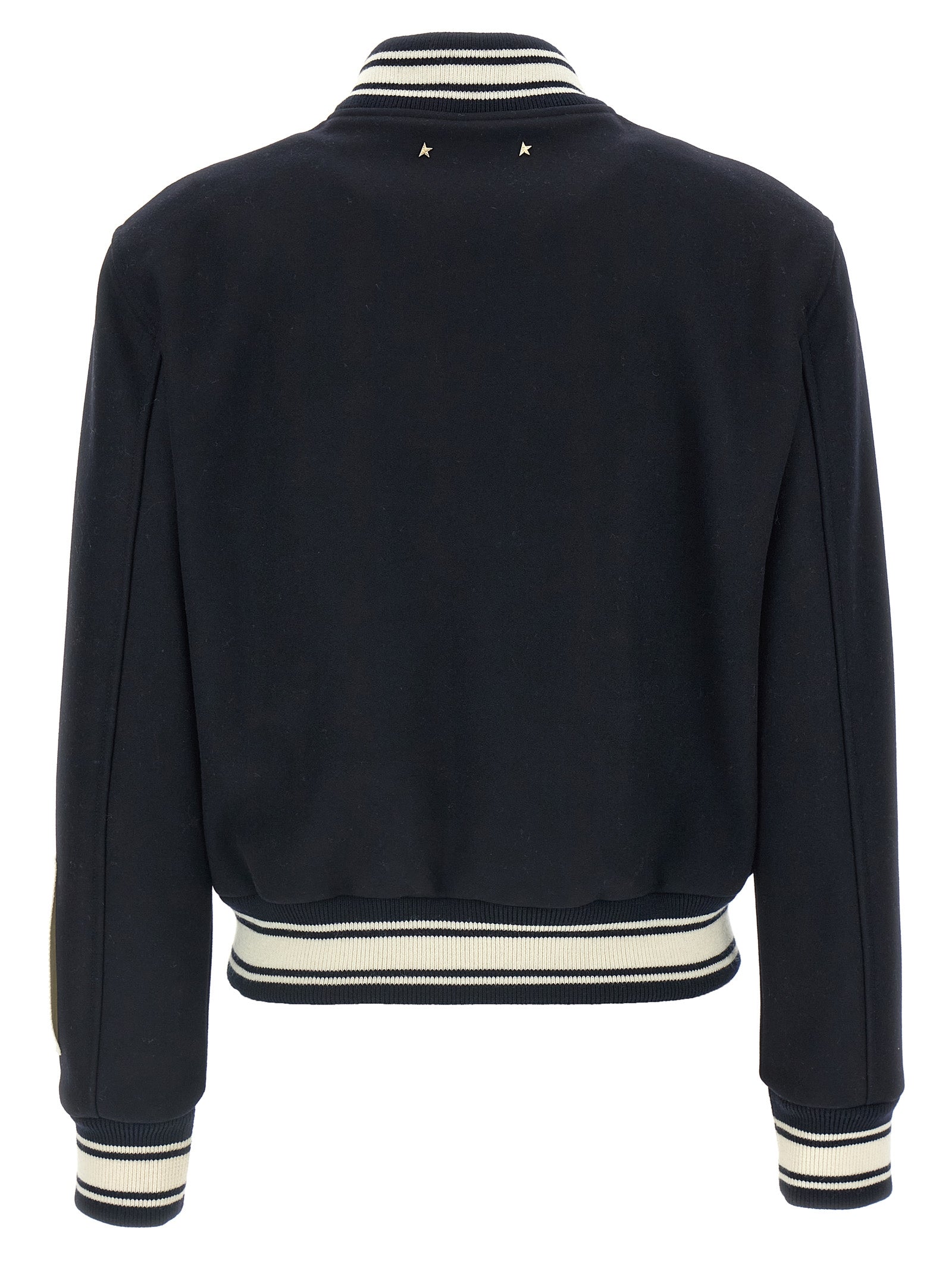 Golden Goose Blue Virgin Wool Bomber Golden Goose