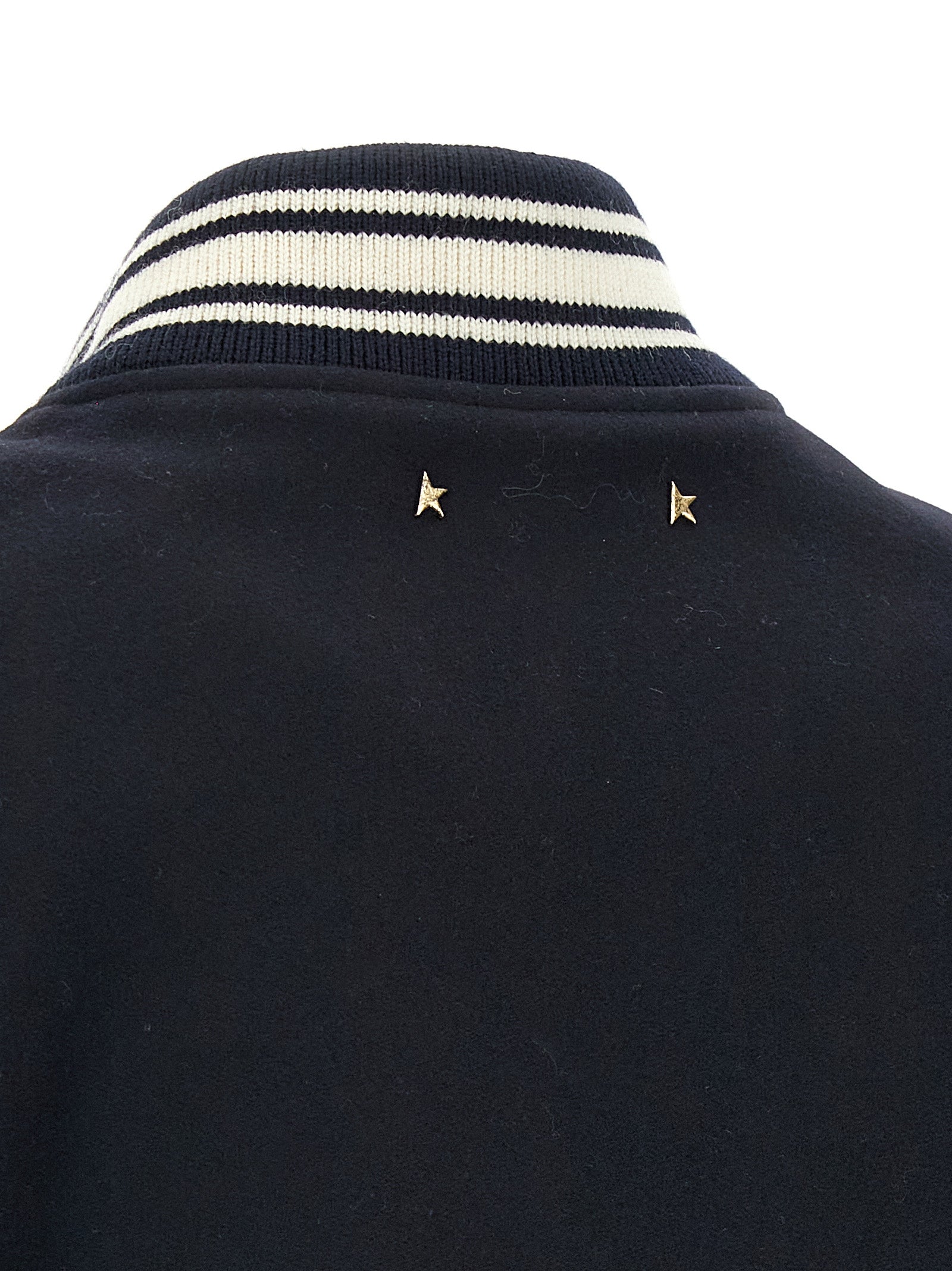 Golden Goose Blue Virgin Wool Bomber Golden Goose
