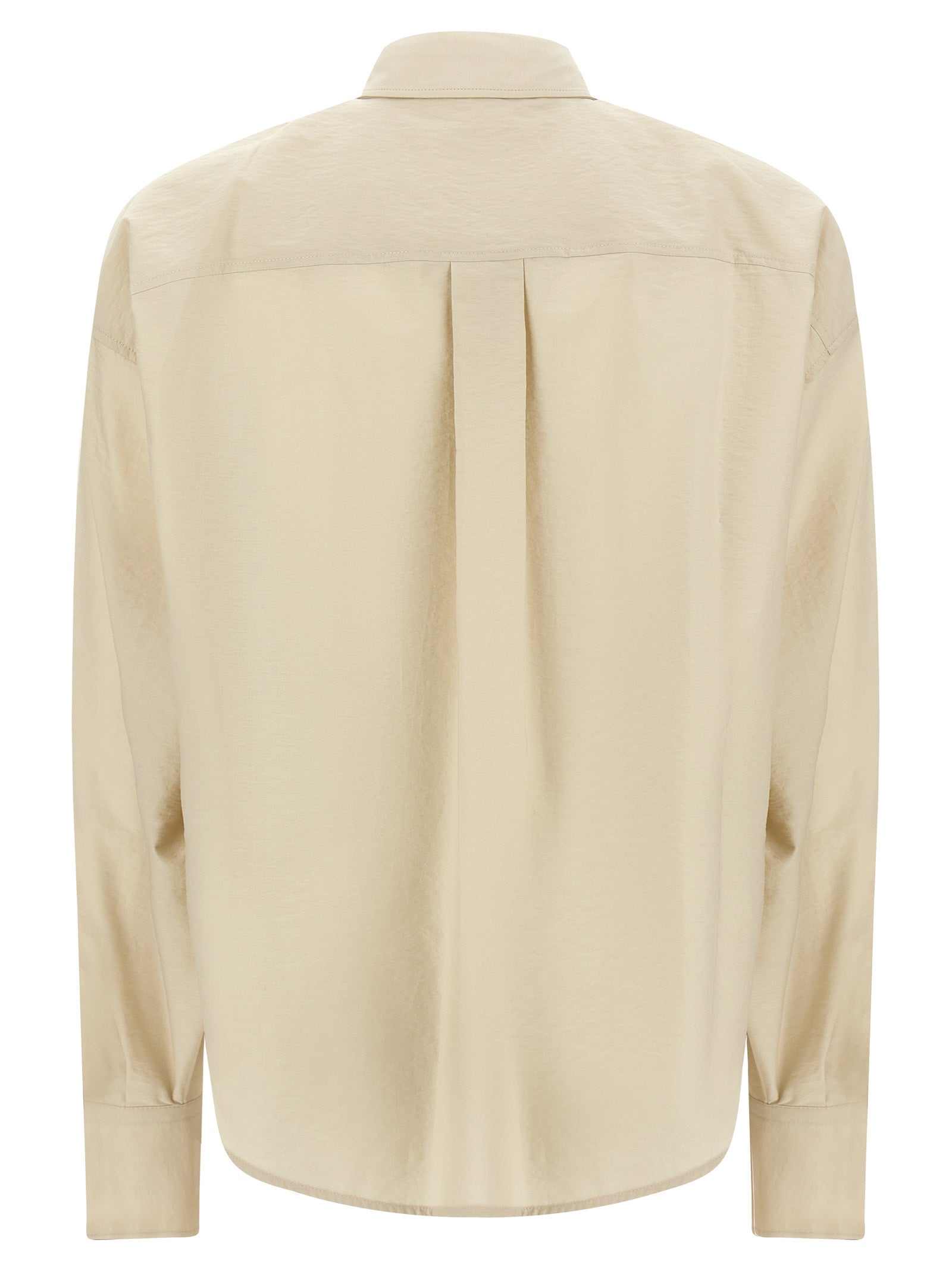 Brunello Cucinelli Beige Cotton Blouse Brunello Cucinelli