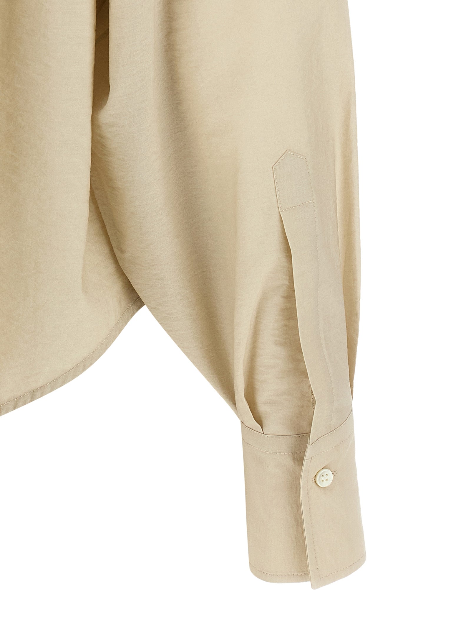 Brunello Cucinelli Beige Cotton Blouse Brunello Cucinelli