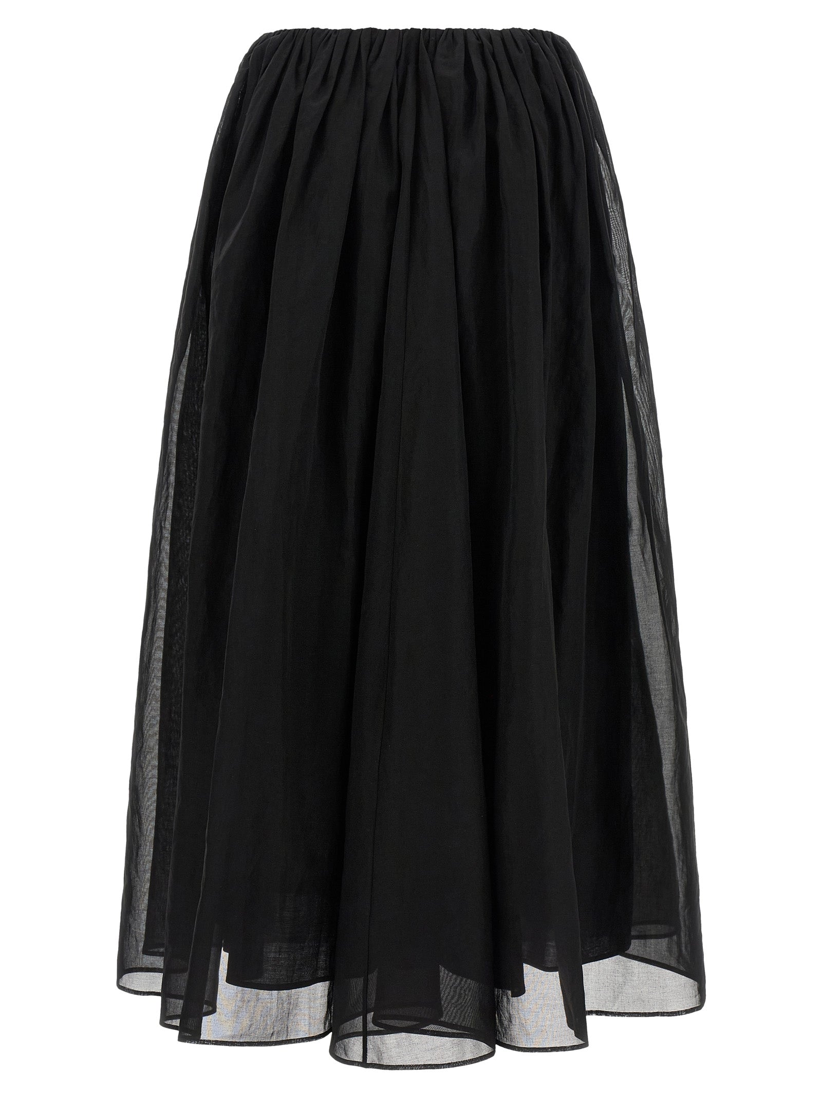 Brunello Cucinelli Black Cotton Mini Skirt Brunello Cucinelli