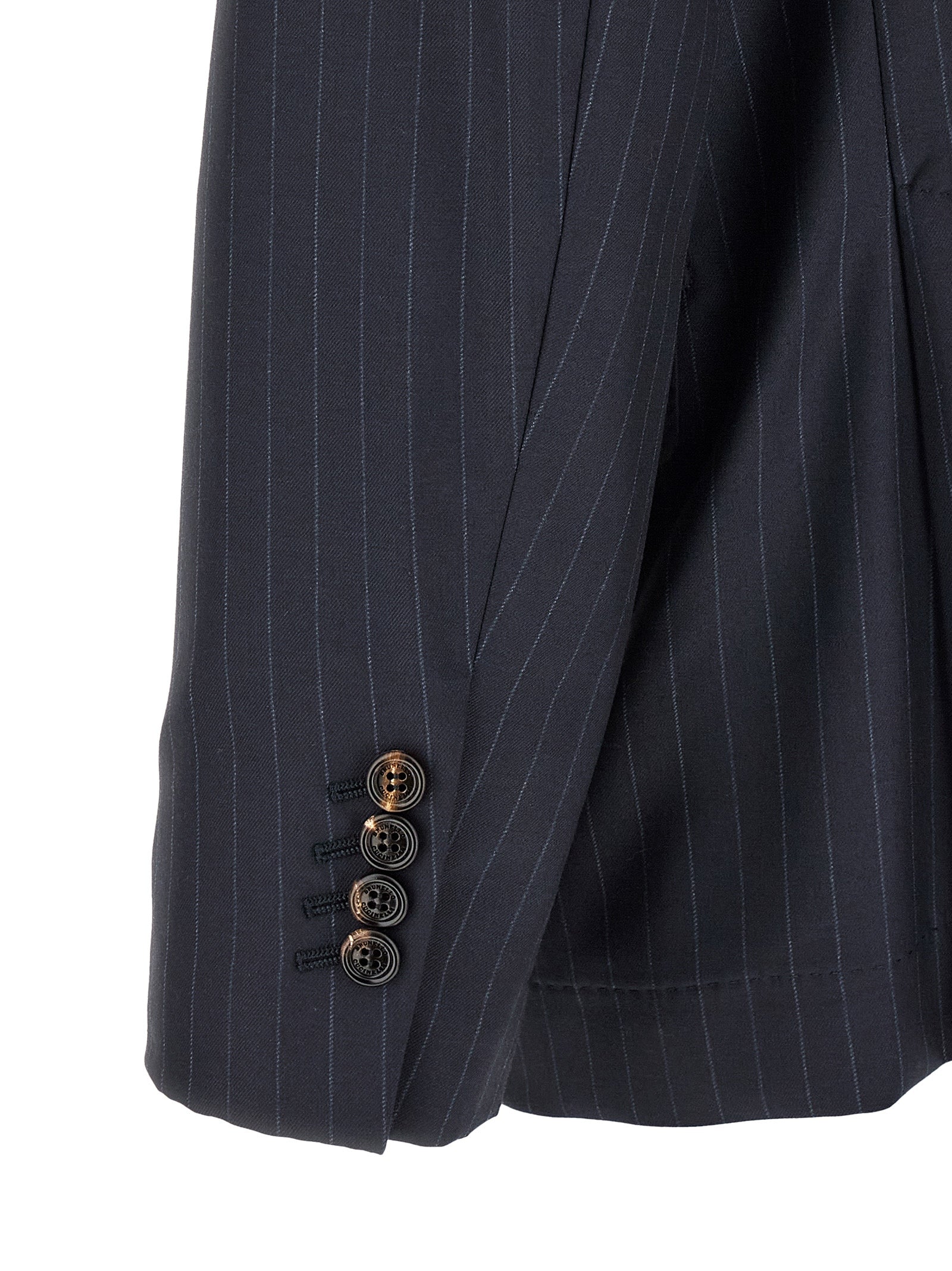 Brunello Cucinelli Blue Virgin Wool Blazer Brunello Cucinelli