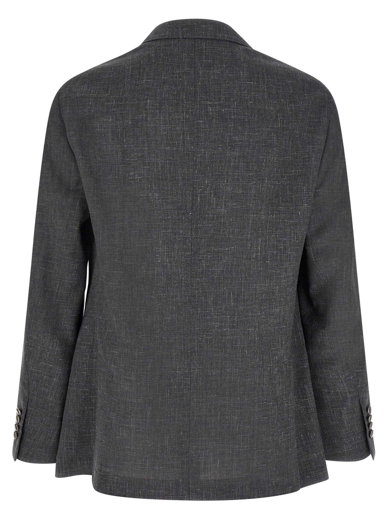 Brunello Cucinelli Gray Wool Blazer Brunello Cucinelli
