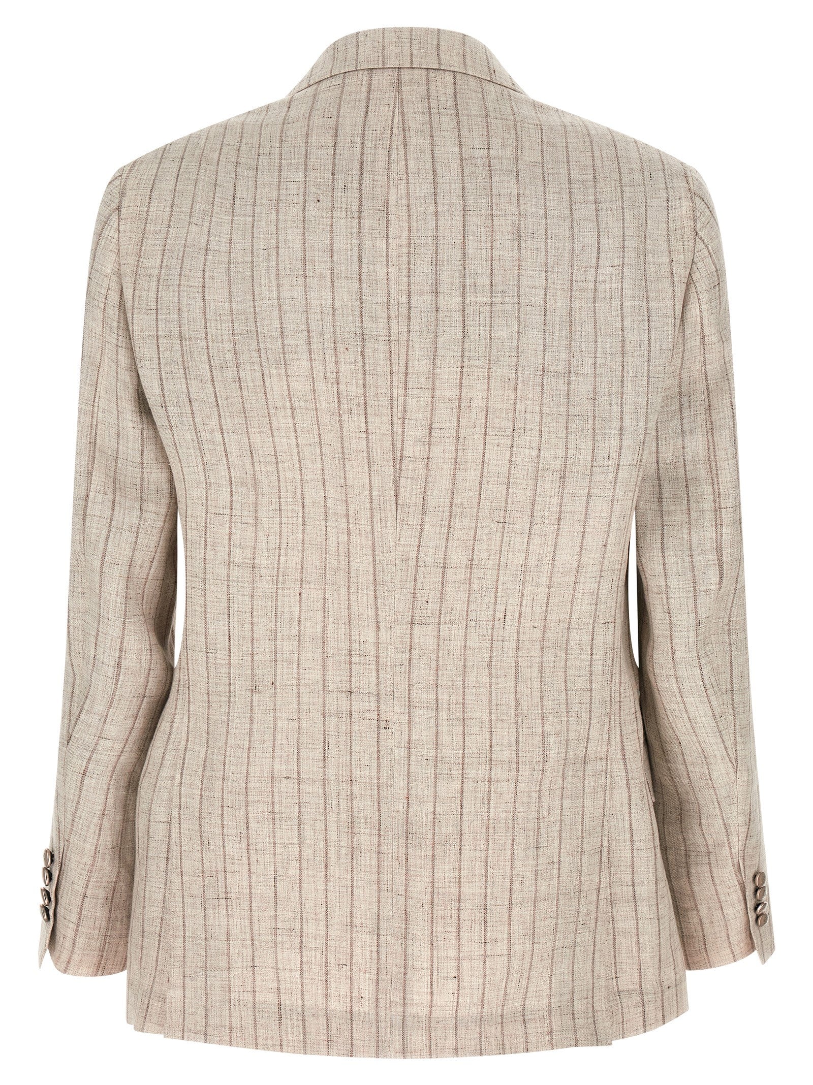 Brunello Cucinelli Gray Linen Blazer Brunello Cucinelli