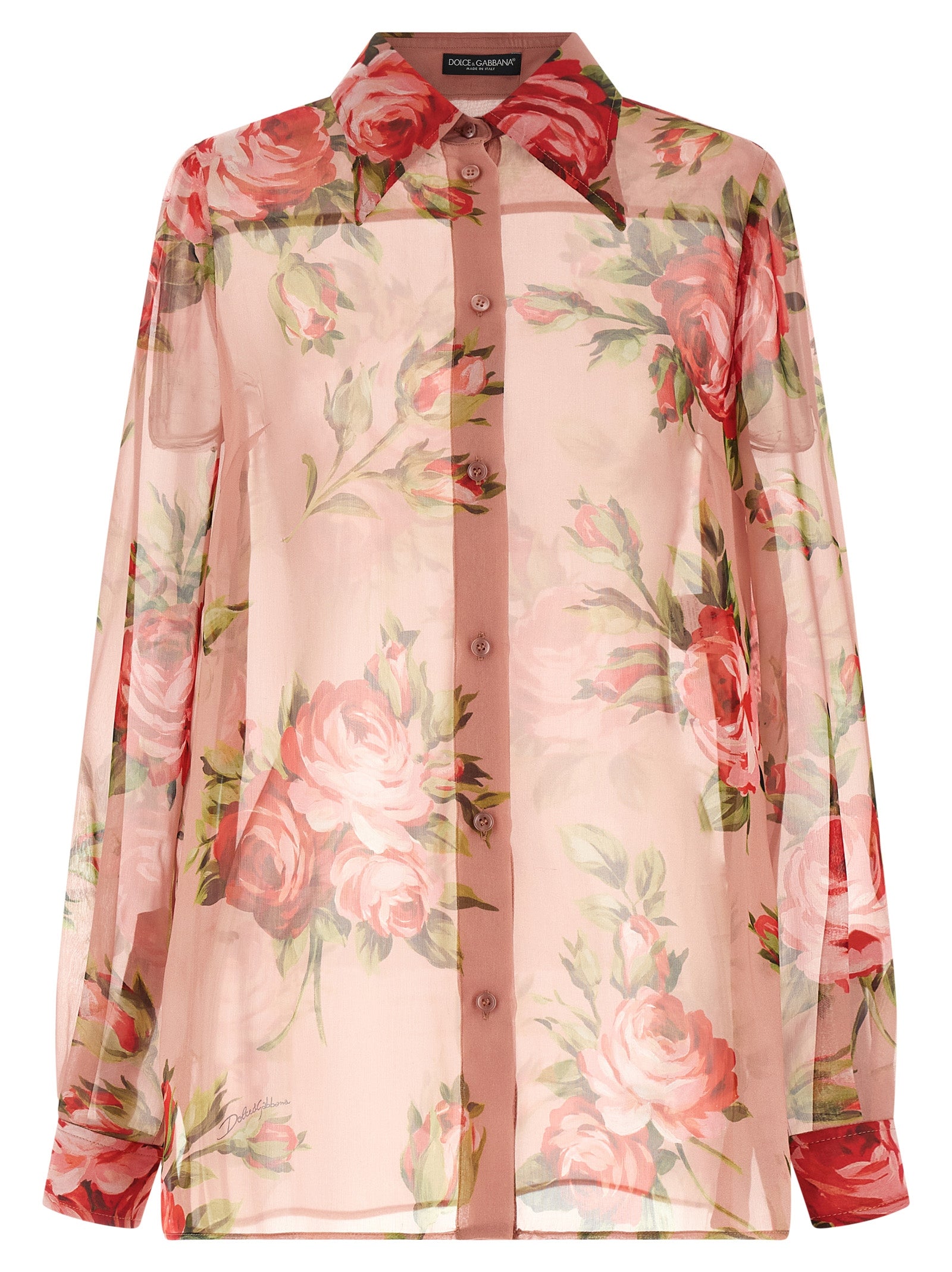 Dolce & Gabbana Multicolor Silk Blouse Dolce & Gabbana