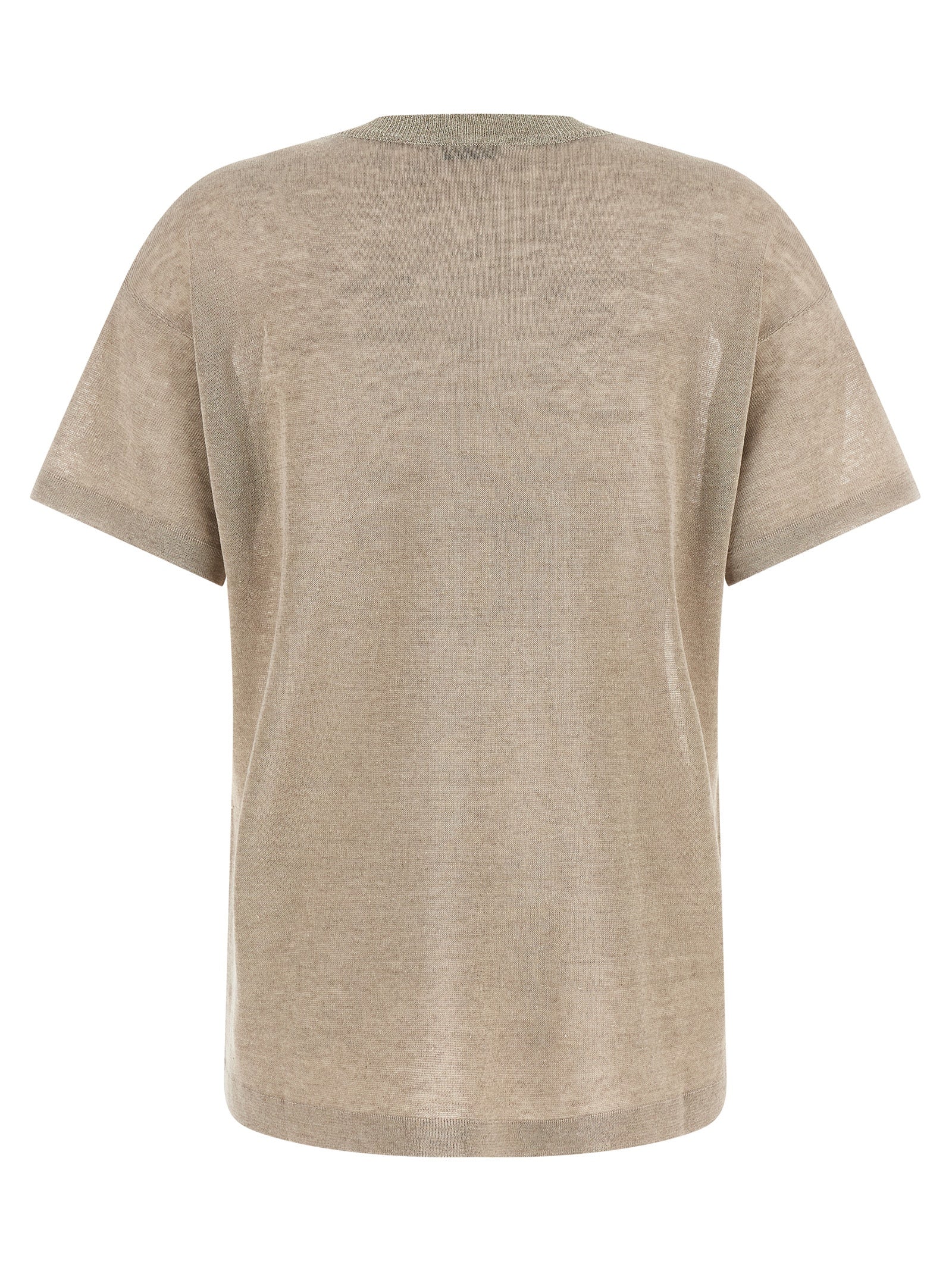 Brunello Cucinelli Beige Linen Cardigan Brunello Cucinelli