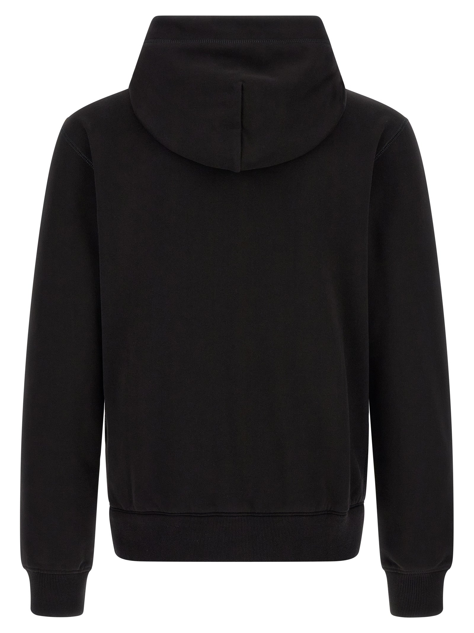Dolce & Gabbana Black Cotton Sweatshirt Dolce & Gabbana