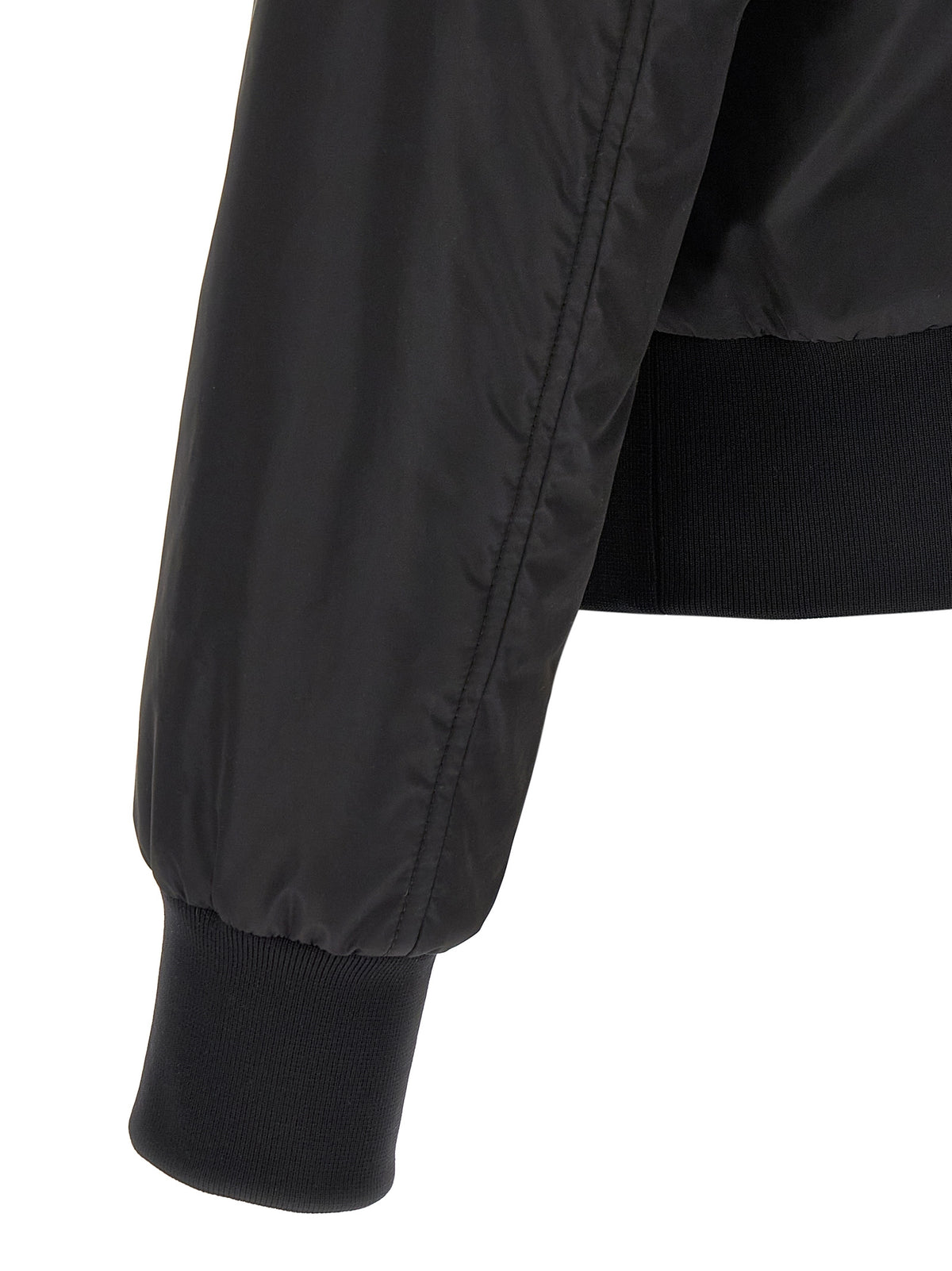 Dolce & Gabbana Black Polyamide Bomber