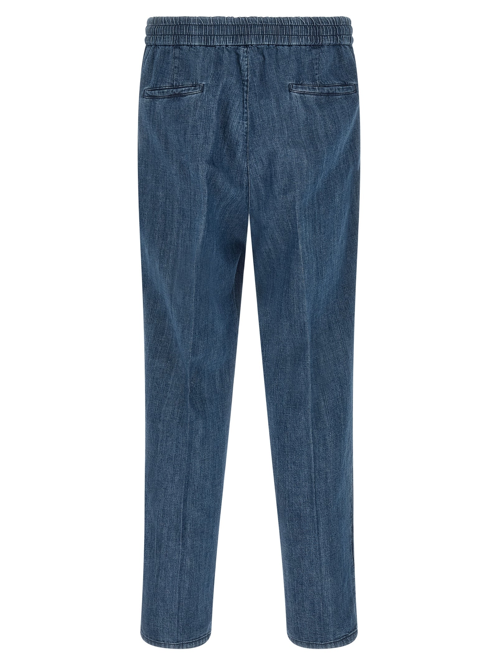 Brunello Cucinelli Blue Cotton Relaxed Fit Jeans Brunello Cucinelli