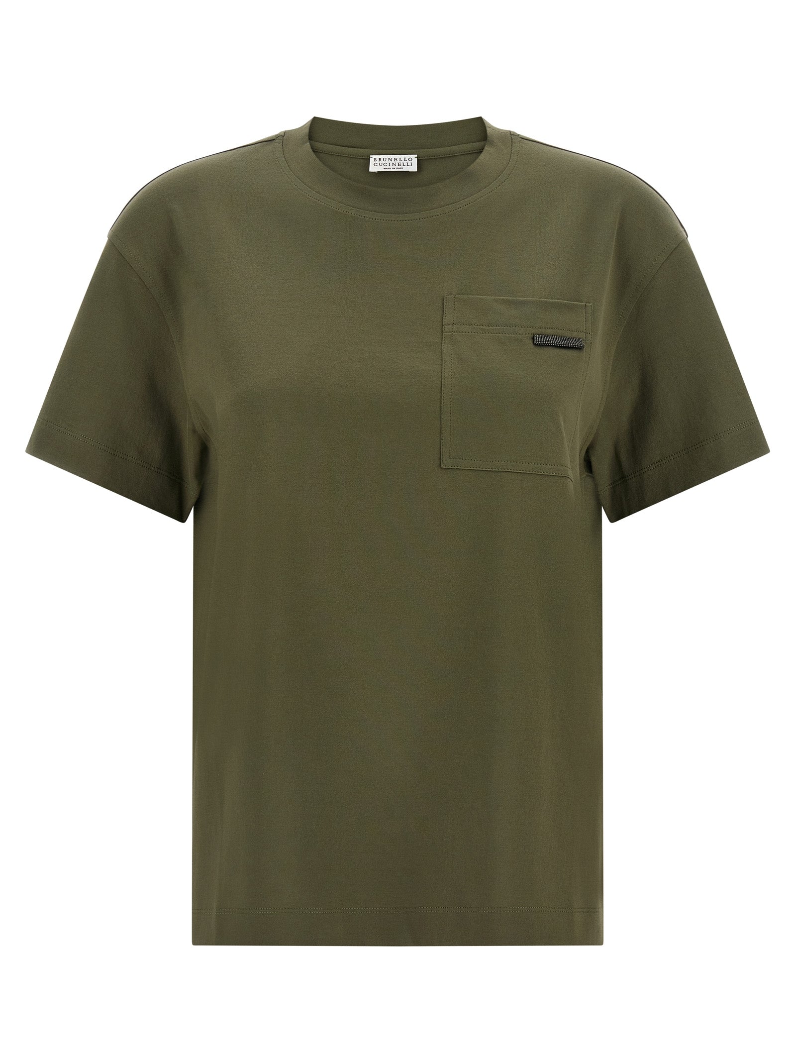 Brunello Cucinelli Bicolor Cotton T-Shirt Brunello Cucinelli