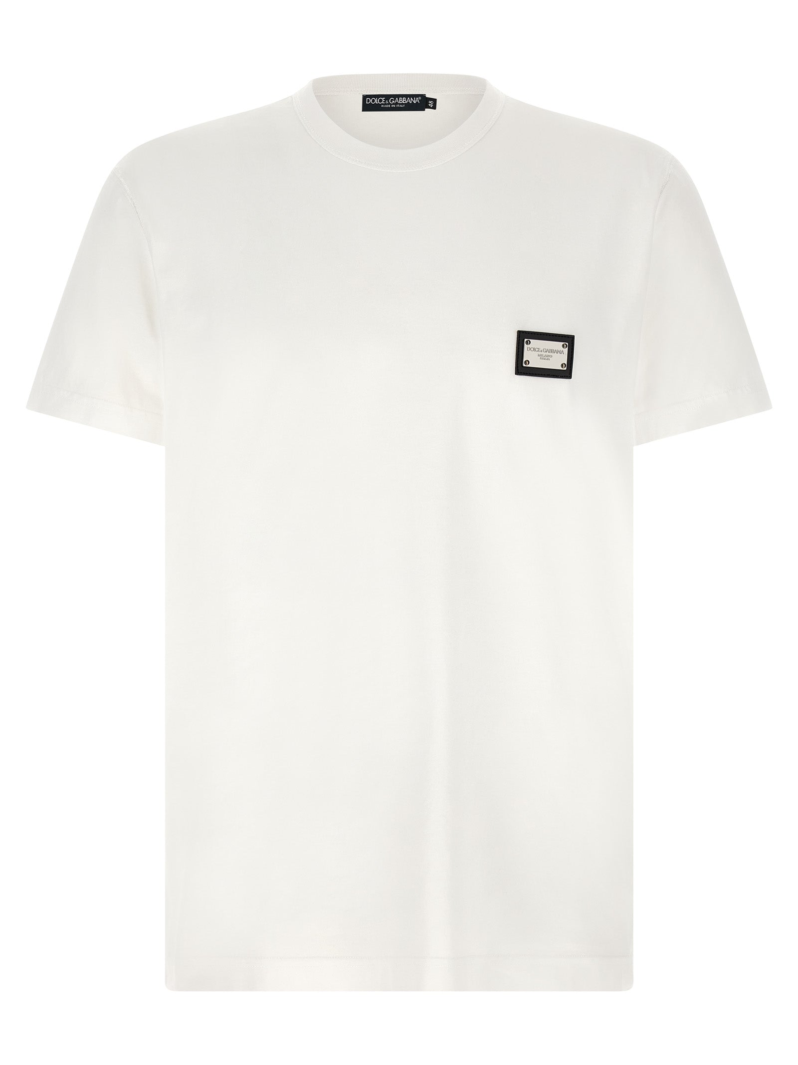 Dolce & Gabbana White Cotton T-Shirt Dolce & Gabbana