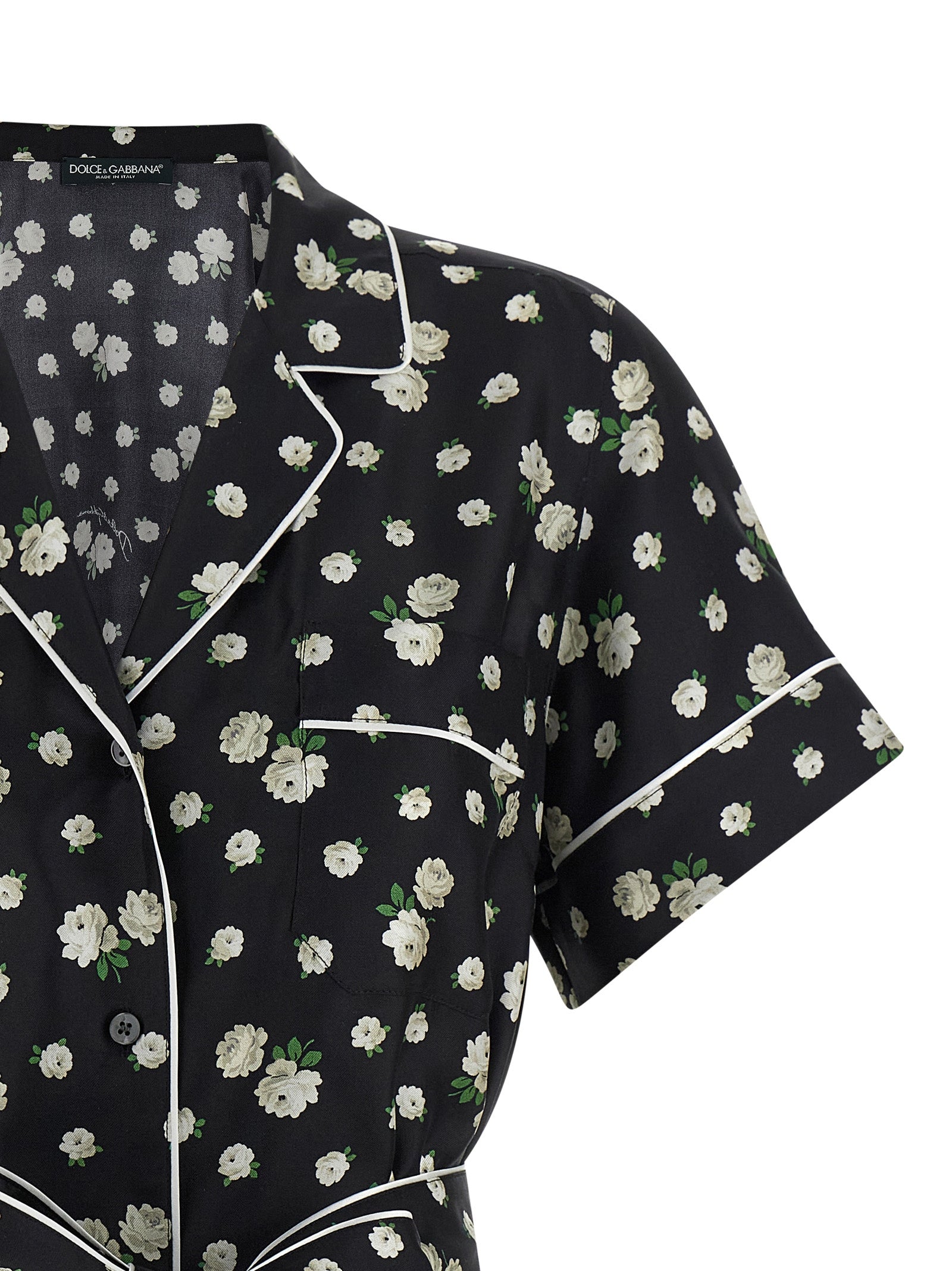 Dolce & Gabbana Black Silk Blouse Dolce & Gabbana