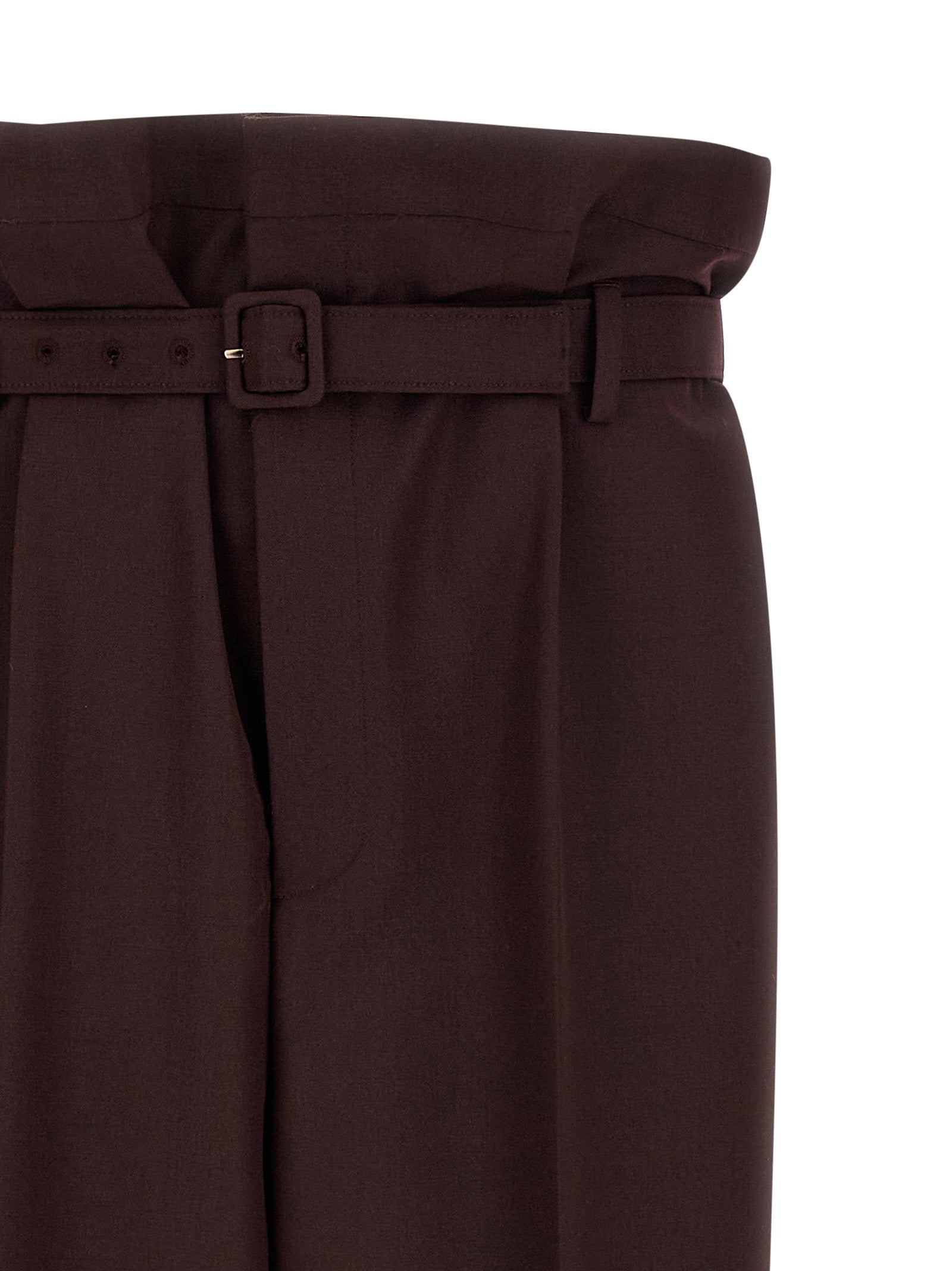 Saint Laurent Purple Wool Casual Pants Saint Laurent
