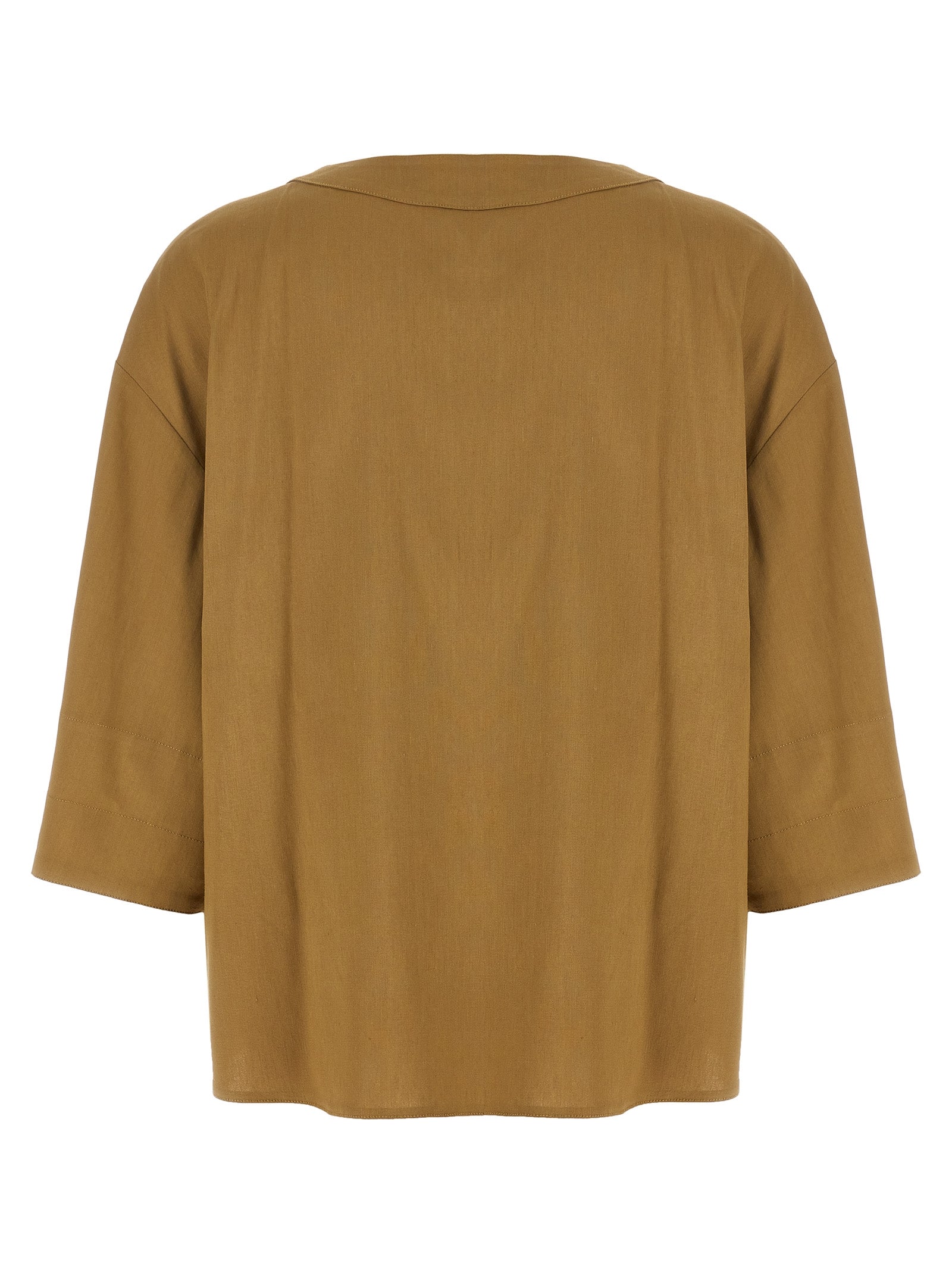 Max Mara Beige Linen Blouse Max Mara